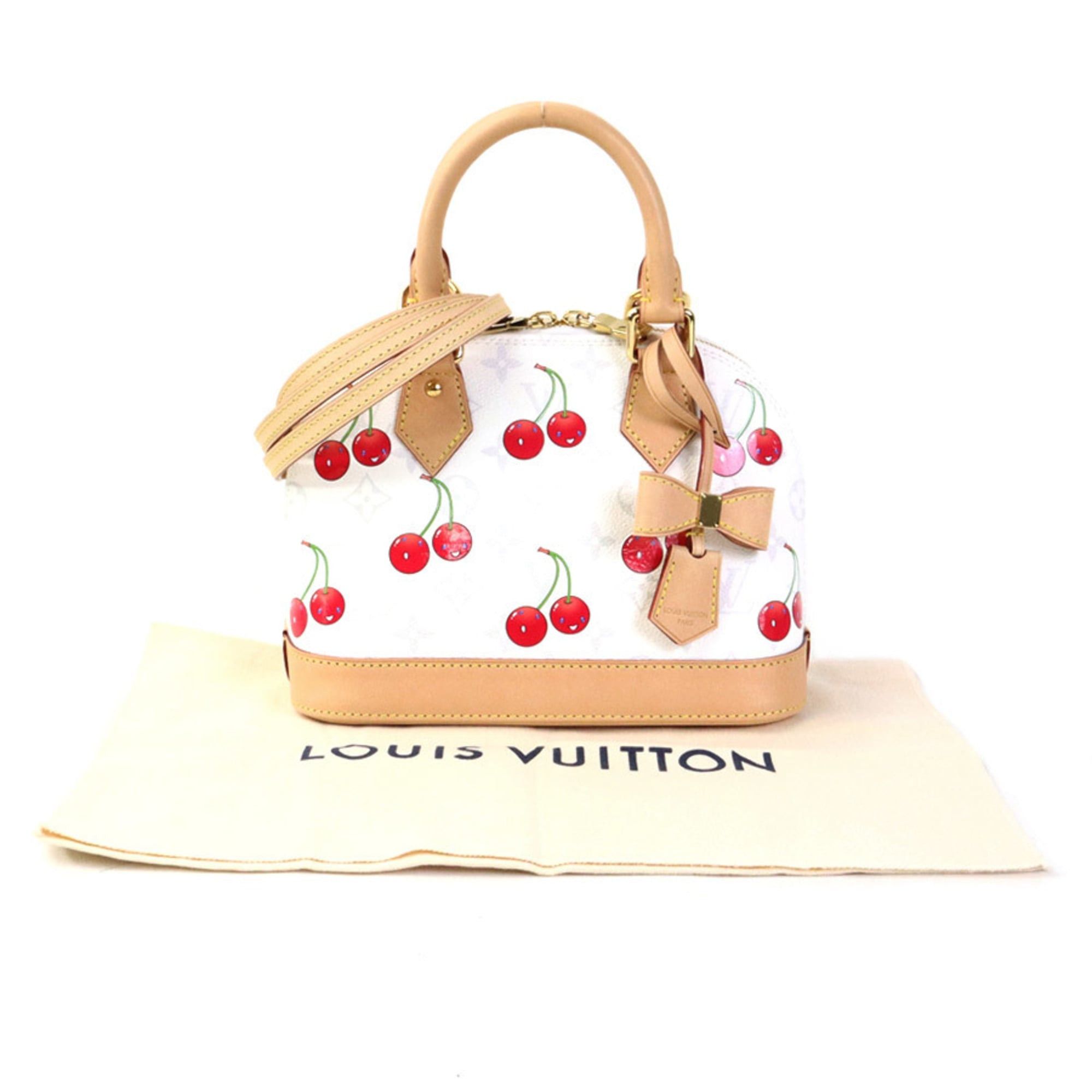 Louis Vuitton Louis Vuitton Handbag Shoulder Bag LV x TM Monogram Cherry Alma BB White Women's M14234 90247a Size ONE SIZE - 17 Thumbnail