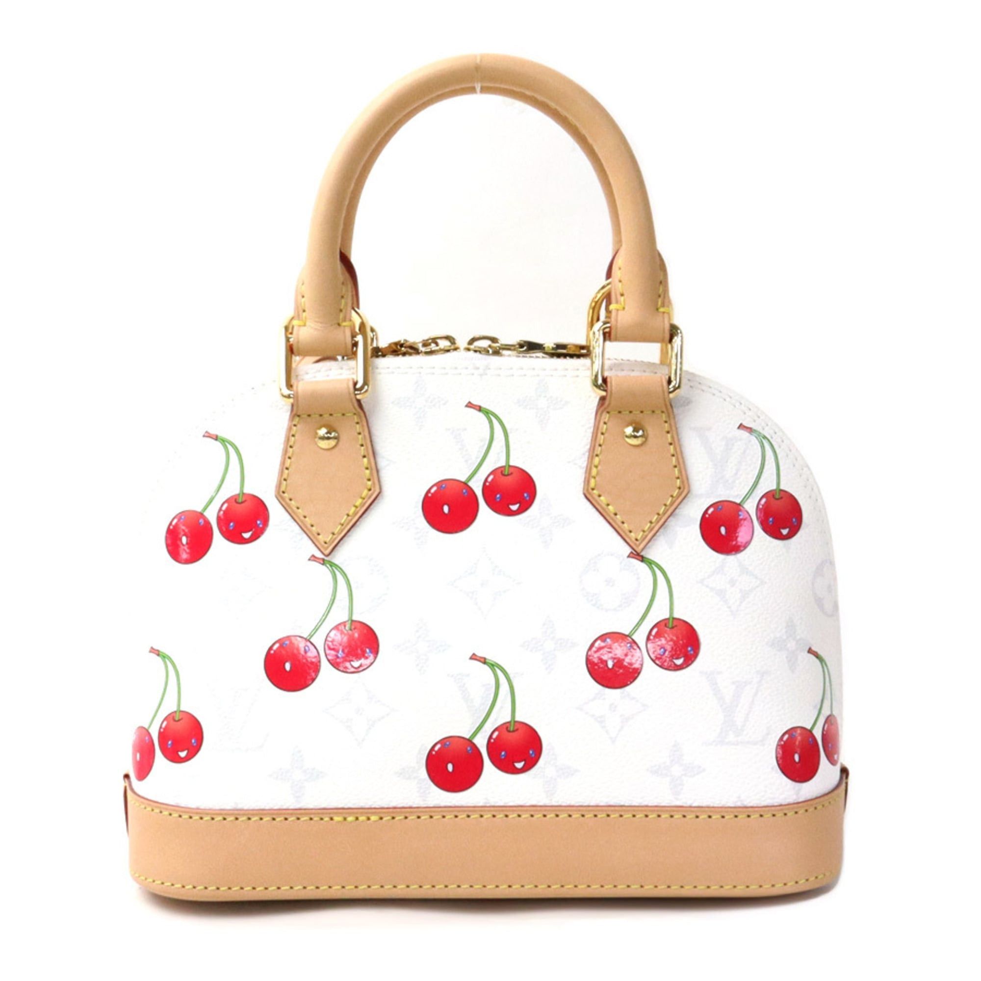 Louis Vuitton Louis Vuitton Handbag Shoulder Bag LV x TM Monogram Cherry Alma BB White Women's M14234 90247a Size ONE SIZE - 3 Thumbnail