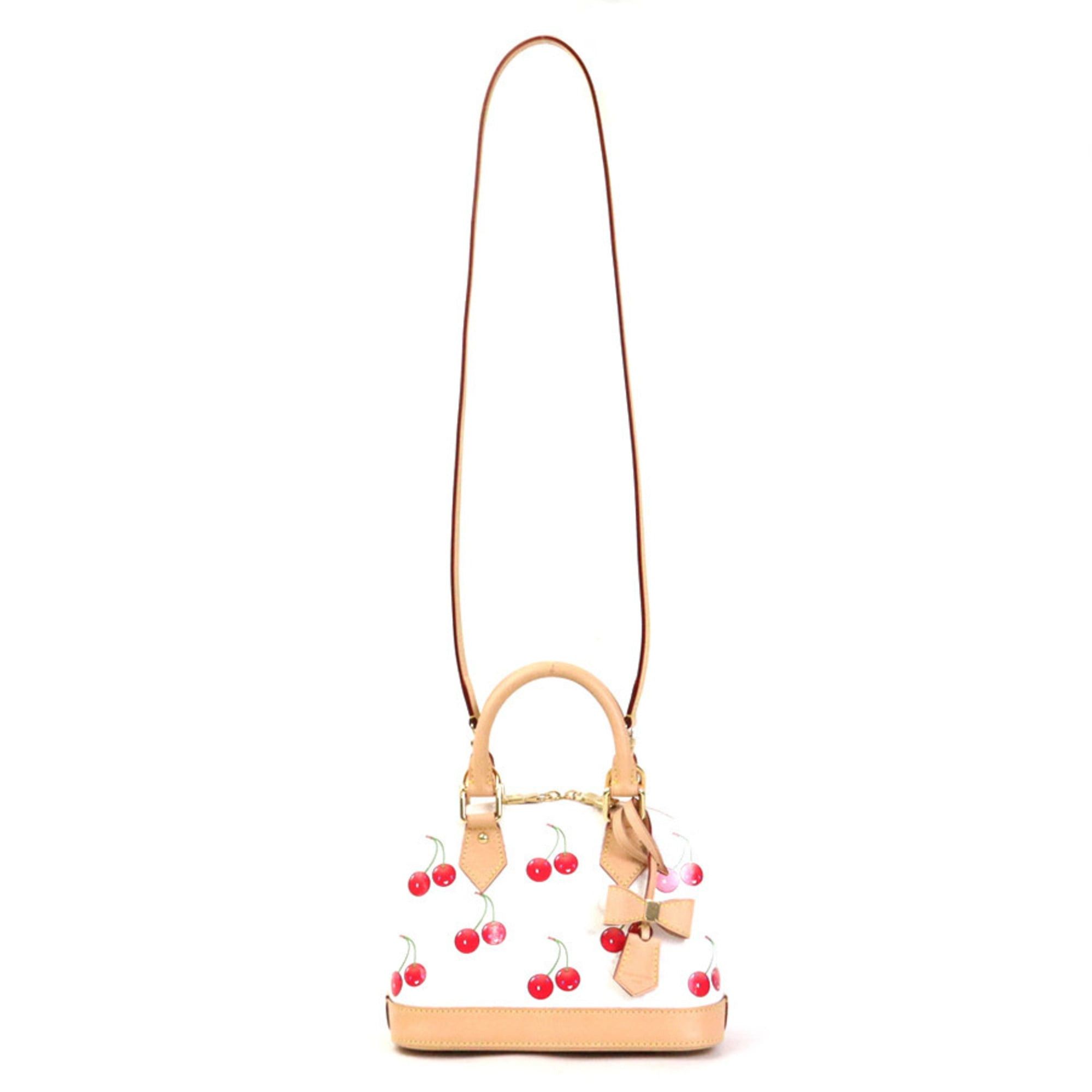 Louis Vuitton Louis Vuitton Handbag Shoulder Bag LV x TM Monogram Cherry Alma BB White Women's M14234 90247a Size ONE SIZE - 15 Thumbnail