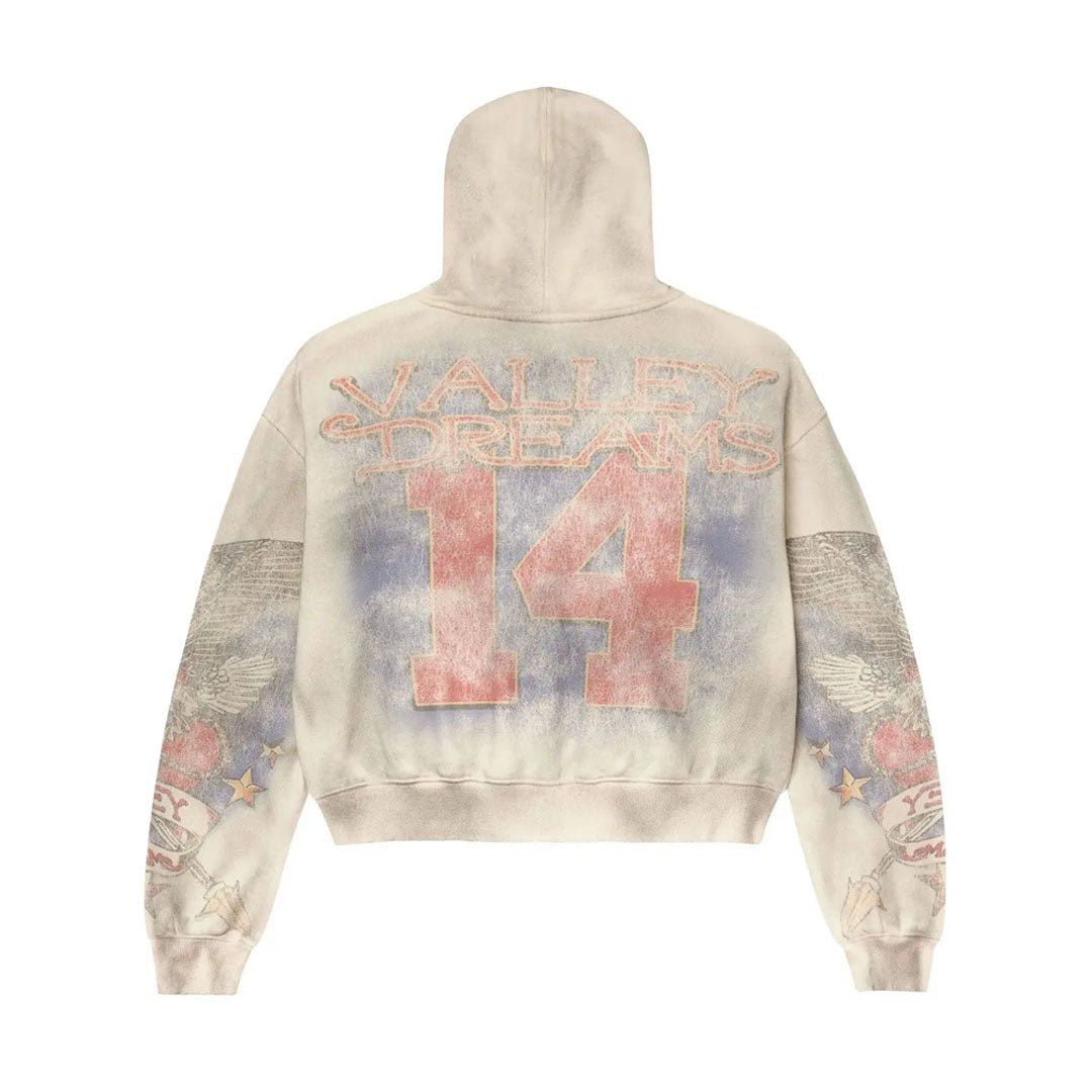 Vale Forever Nostalgia Distressed Zip Up Hoodie Size US S / EU 44-46 / 1 - 2 Thumbnail