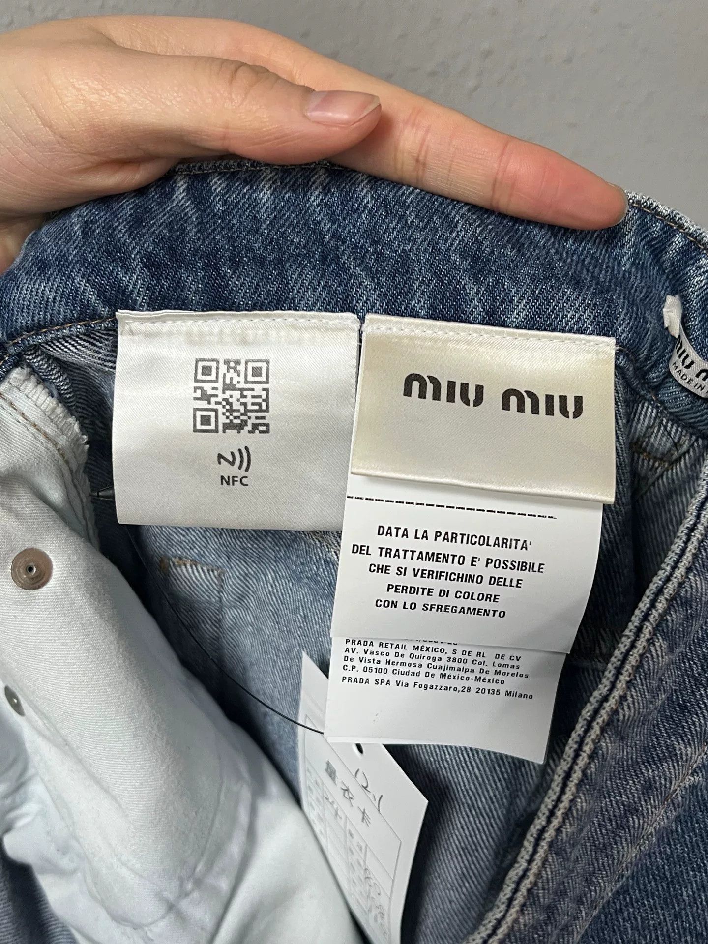 Miu Miu Miumiu Diamond Logo Jeans Size 24" / US 00 / IT 34 - 4 Thumbnail