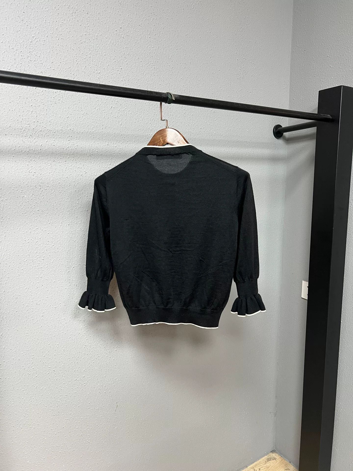 Dior Dior Ruffled Cashmere Sweater Size S / US 4 / IT 40 - 2 Thumbnail