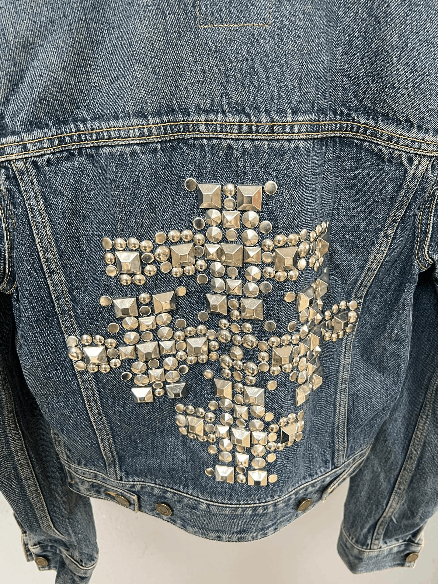 Saint Laurent Paris SLP Rivet Denim Jacket Size XS / US 0-2 / IT 36-38 - 5 Thumbnail