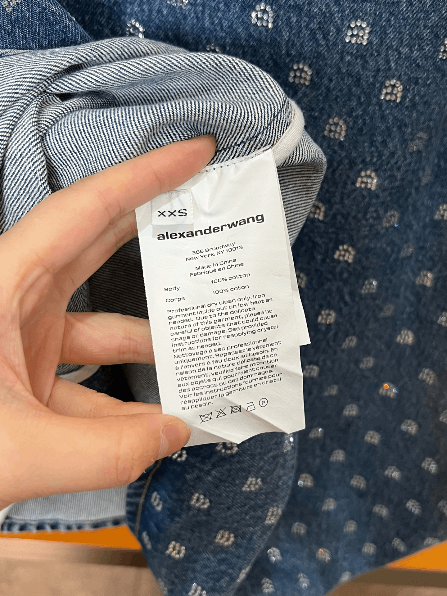 Alexander Wang Alexander Wang Diamond Denim Shirt Size XXS / US 00 / IT 34 - 4 Thumbnail