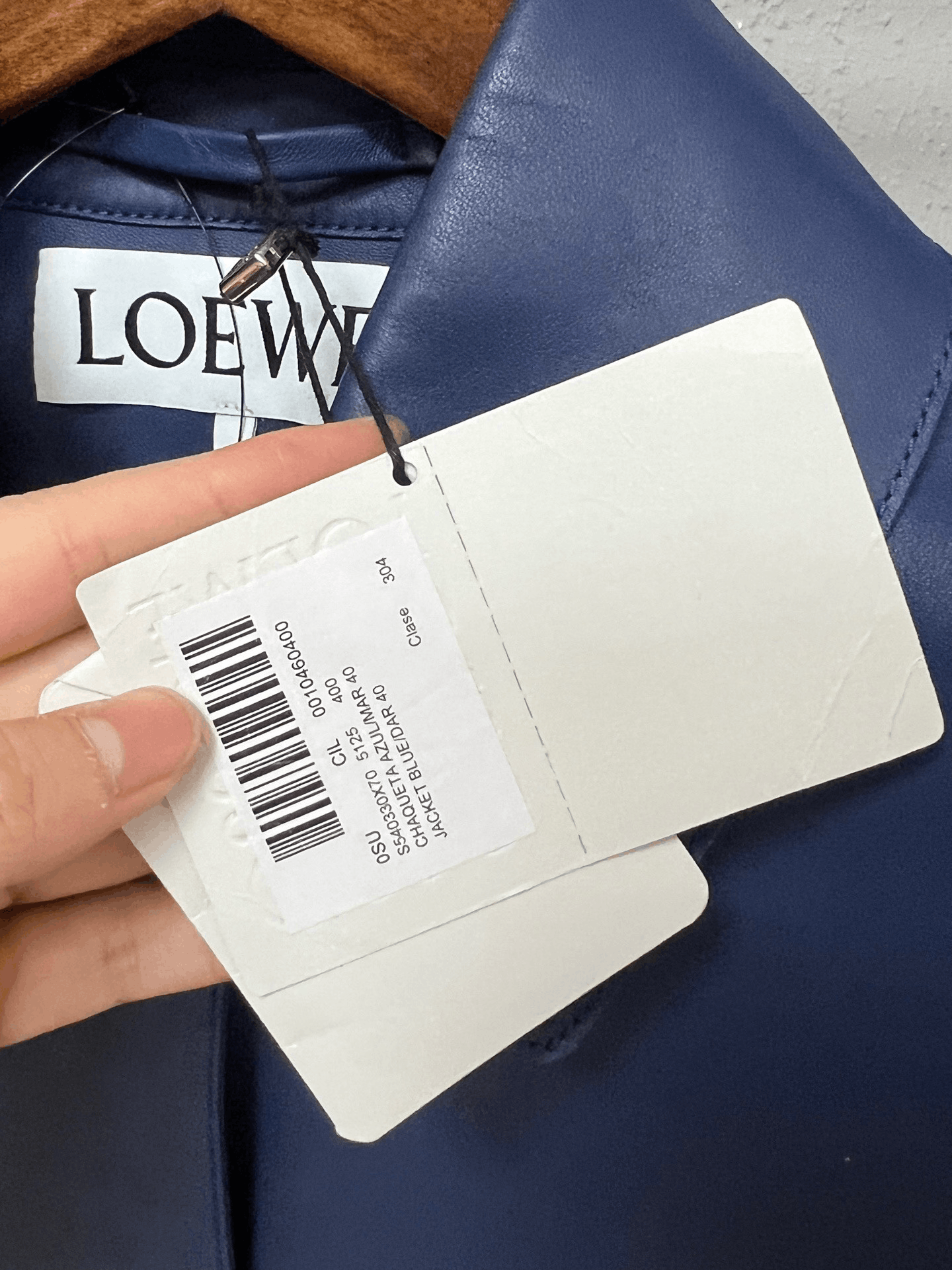 Loewe Loewe Blue Lambskin Jacket Size US XXS / EU 40 - 6 Thumbnail