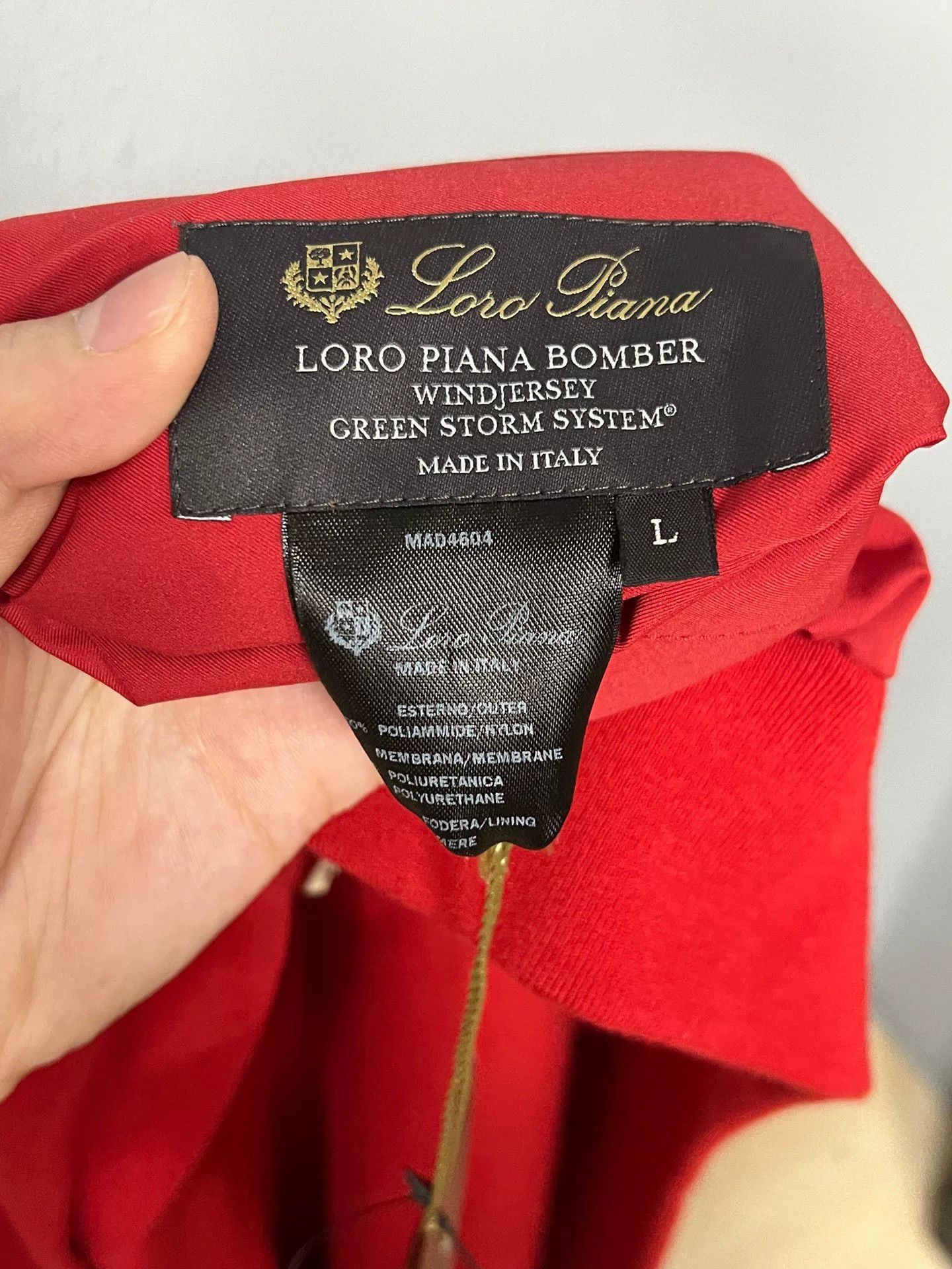 Loro Piana Loro Piana Red Reversible Bomber Size US L / EU 52-54 / 3 - 7 Thumbnail
