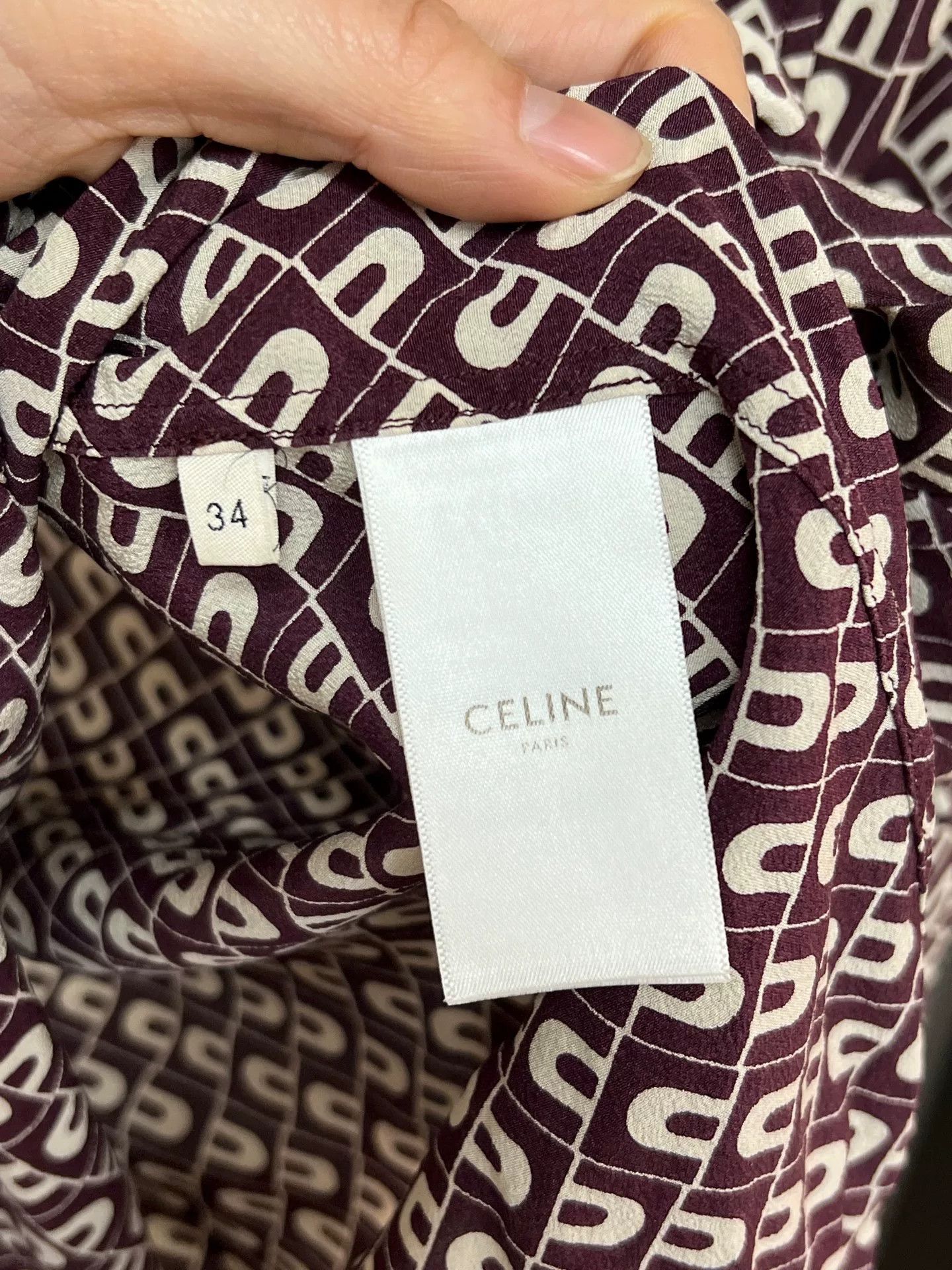 Celine Celine Silk Shirt Size XXS / US 00 / IT 34 - 3 Thumbnail