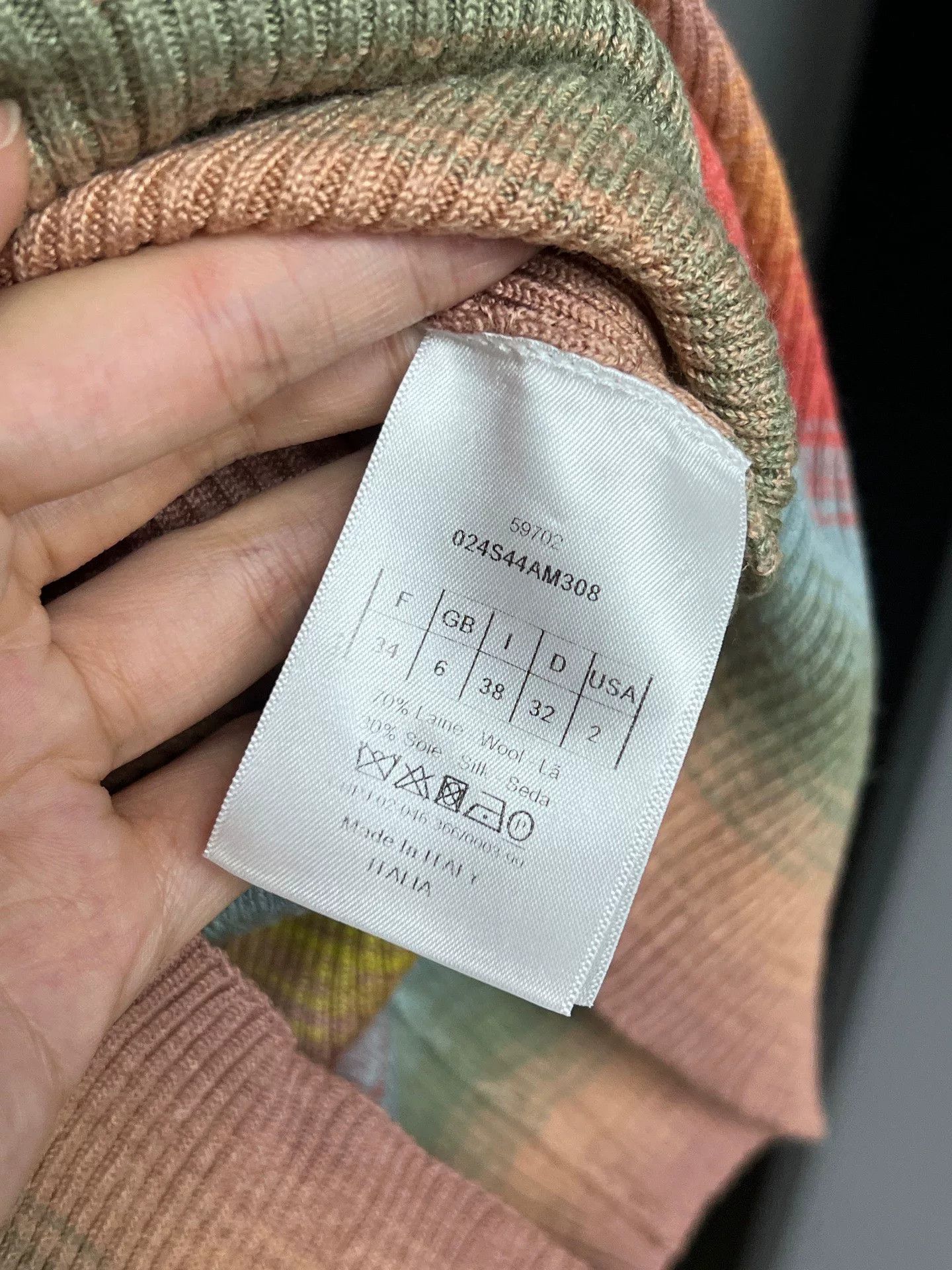 Dior Dior Rainbow Bee Knit Sweater Size XXS / US 00 / IT 34 - 4 Thumbnail