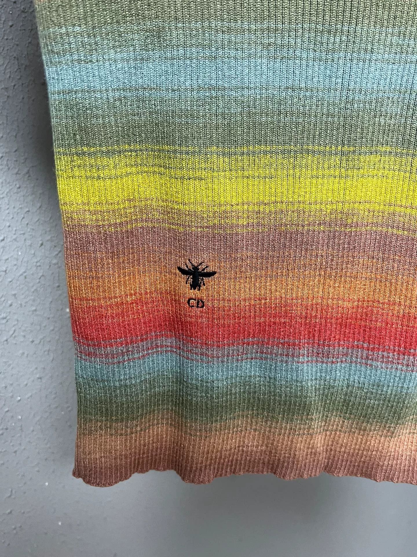 Dior Dior Rainbow Bee Knit Sweater Size XXS / US 00 / IT 34 - 3 Thumbnail