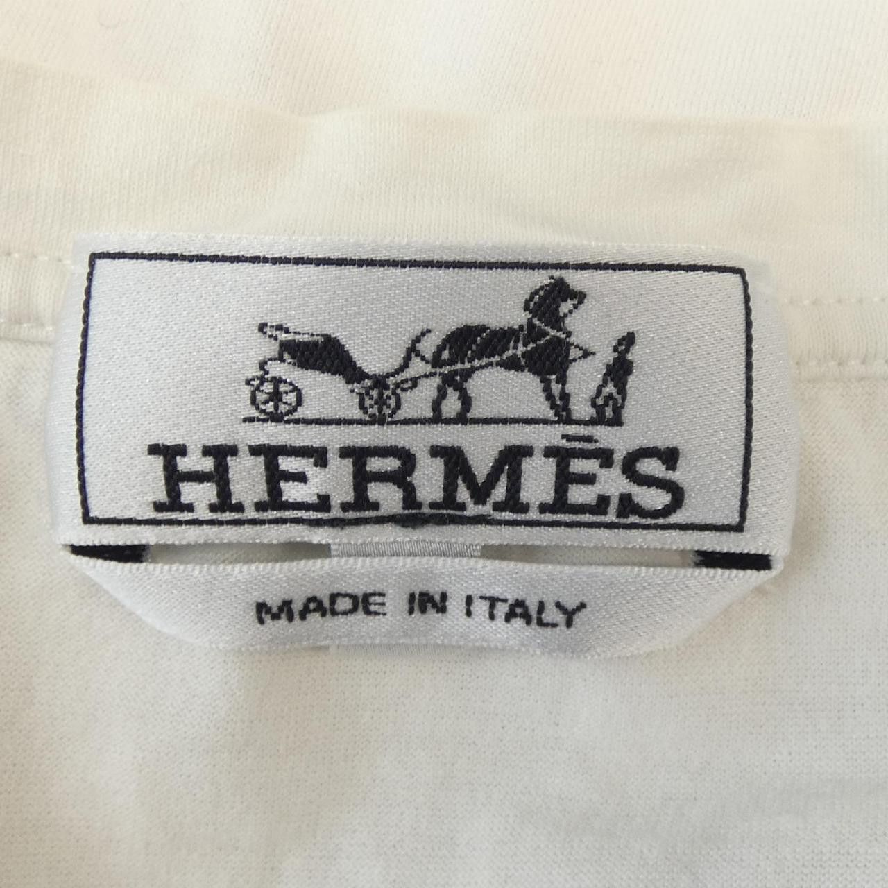 Hermes Hermes Hermes Cotton T Shirt Textile T-Shirts DUTY FREE for USA Size ONE SIZE - 4 Thumbnail