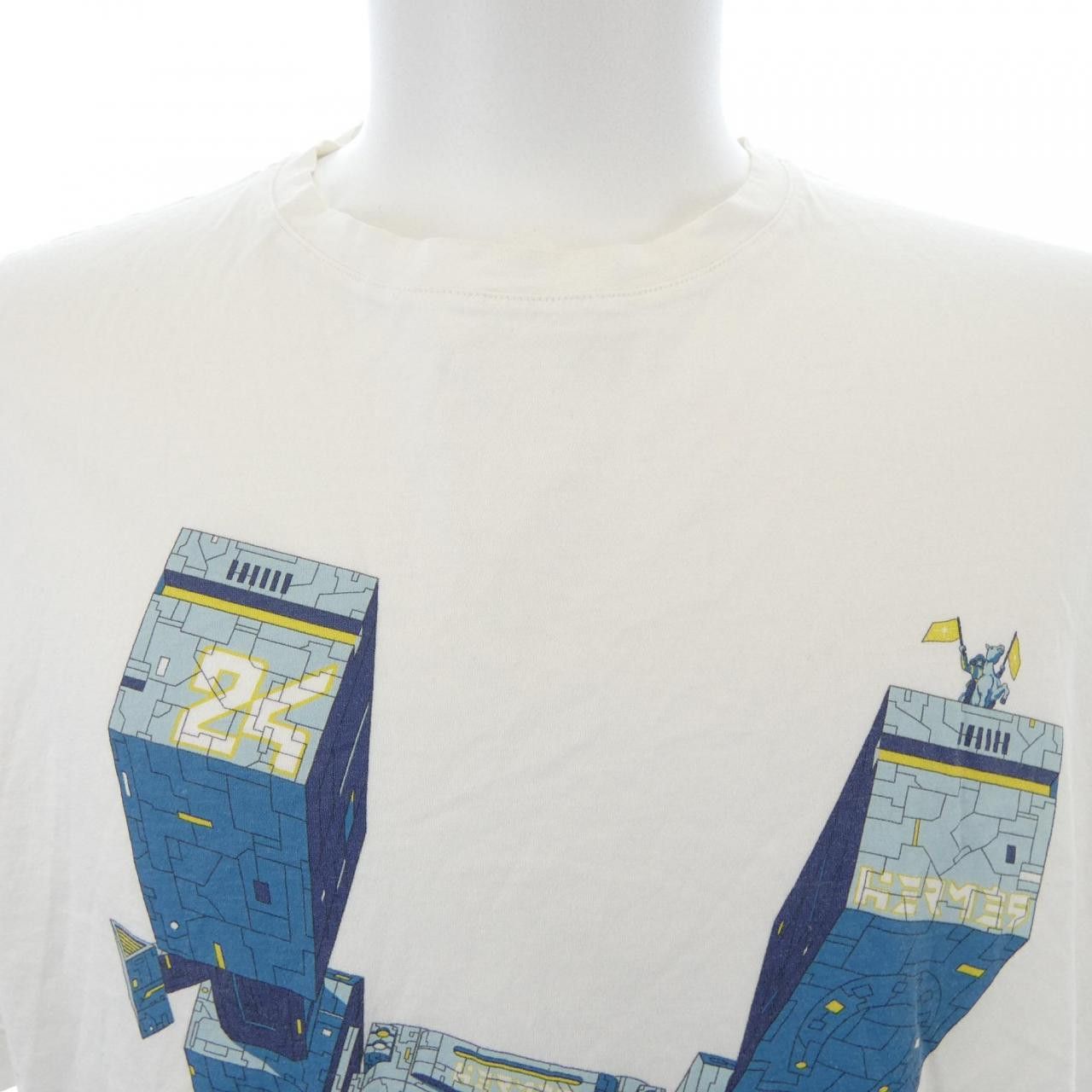 Hermes Hermes Hermes Cotton T Shirt Textile T-Shirts DUTY FREE for USA Size ONE SIZE - 5 Thumbnail