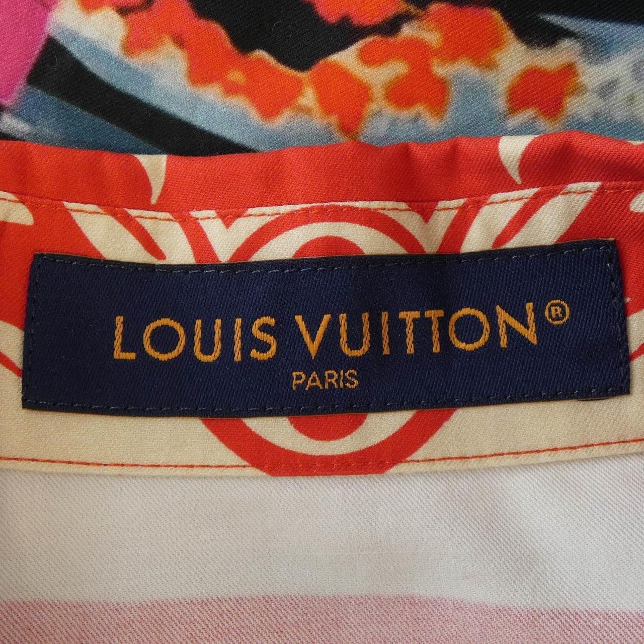 Louis Vuitton Louis Vuitton Louis Vuitton Print Cotton Short Sleeve Shirt Textile Tops HRS12WKIS DUTY FREE for USA Size ONE SIZE - 4 Thumbnail