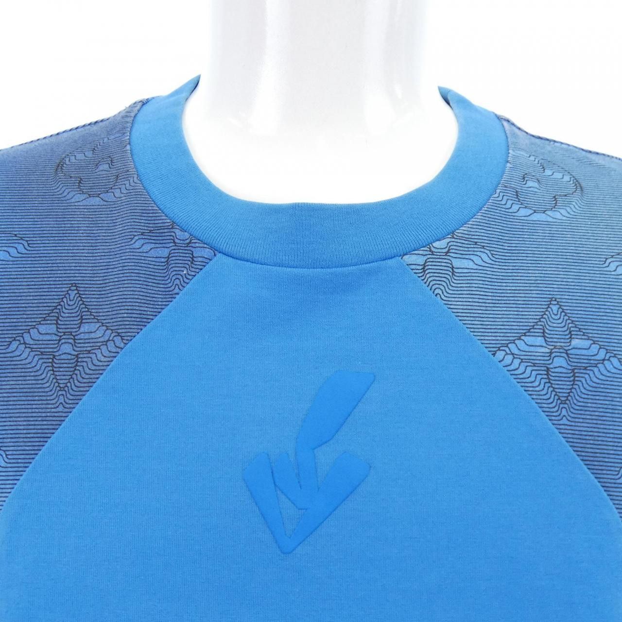 Louis Vuitton Louis Vuitton Louis Vuitton LOUIS VUITTON 2054 Intarsia Printed Cotton T Shirt Textile T-Shirts HMY14WNPG DUTY FREE for USA Size ONE SIZE - 5 Thumbnail
