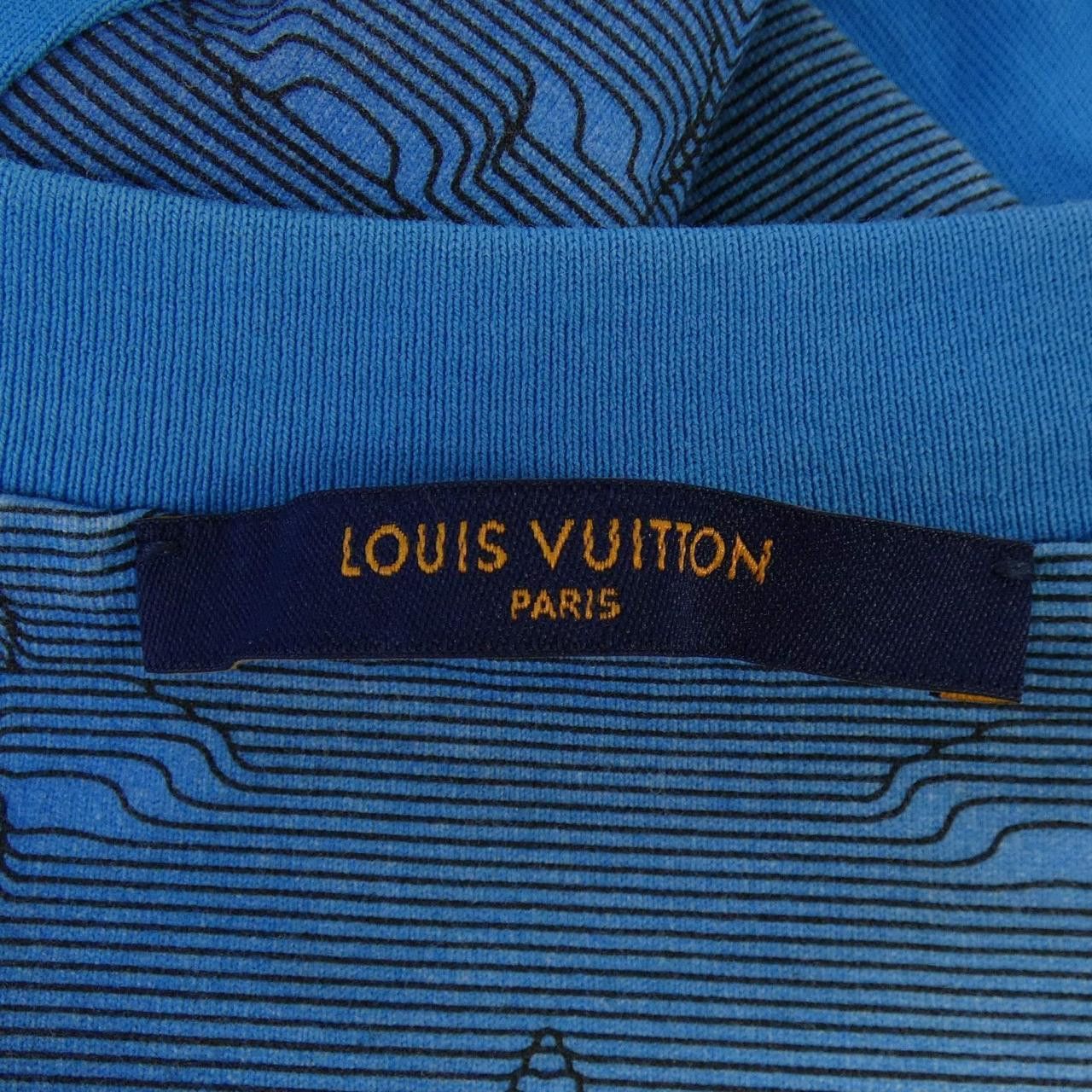 Louis Vuitton Louis Vuitton Louis Vuitton LOUIS VUITTON 2054 Intarsia Printed Cotton T Shirt Textile T-Shirts HMY14WNPG DUTY FREE for USA Size ONE SIZE - 4 Thumbnail