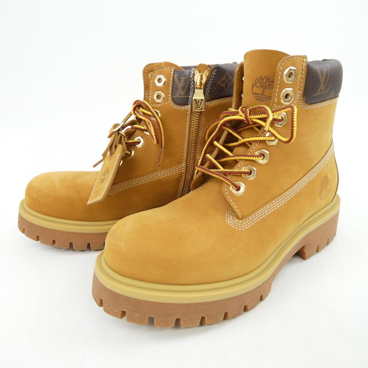 Louis Vuitton Louis Vuitton Louis Vuitton LVxTIMBERLAND Ankle Boots Leather Shoes DUTY FREE for USA Size ONE SIZE - 3 Thumbnail