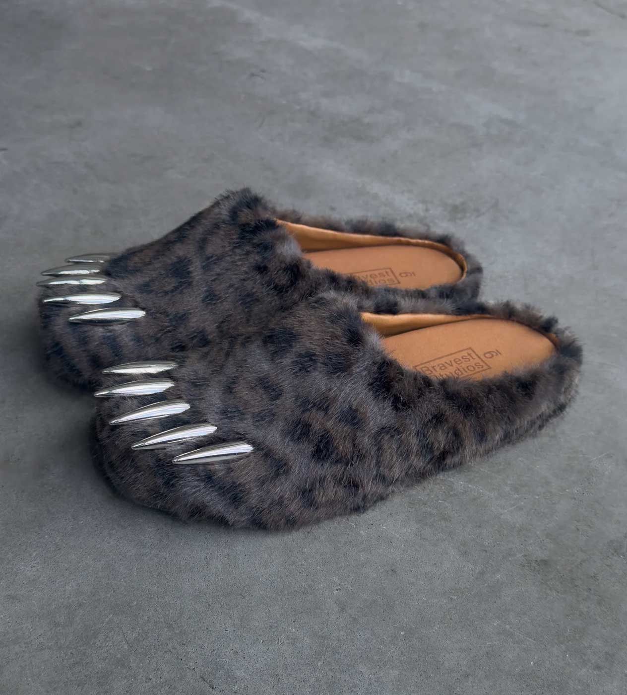 Bravest Studios Bear Claw Mule Dark Leopard Print Size US 5 / EU 37 - 3 Thumbnail