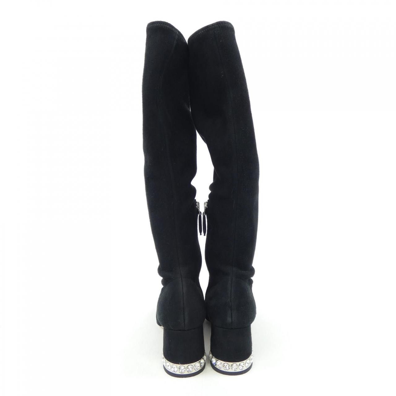 Miu Miu Miu Miu Miu Miu Long Boots Leather Shoes DUTY FREE for USA Size ONE SIZE - 5 Thumbnail