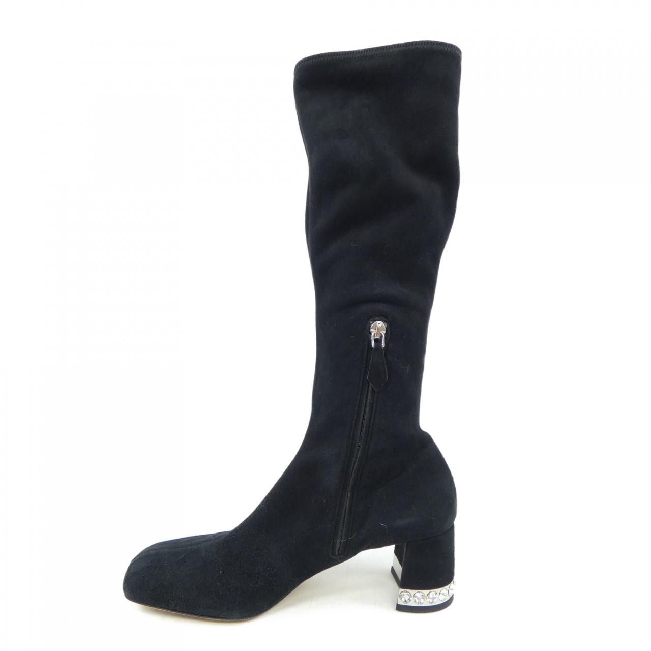 Miu Miu Miu Miu Miu Miu Long Boots Leather Shoes DUTY FREE for USA Size ONE SIZE - 2 Thumbnail