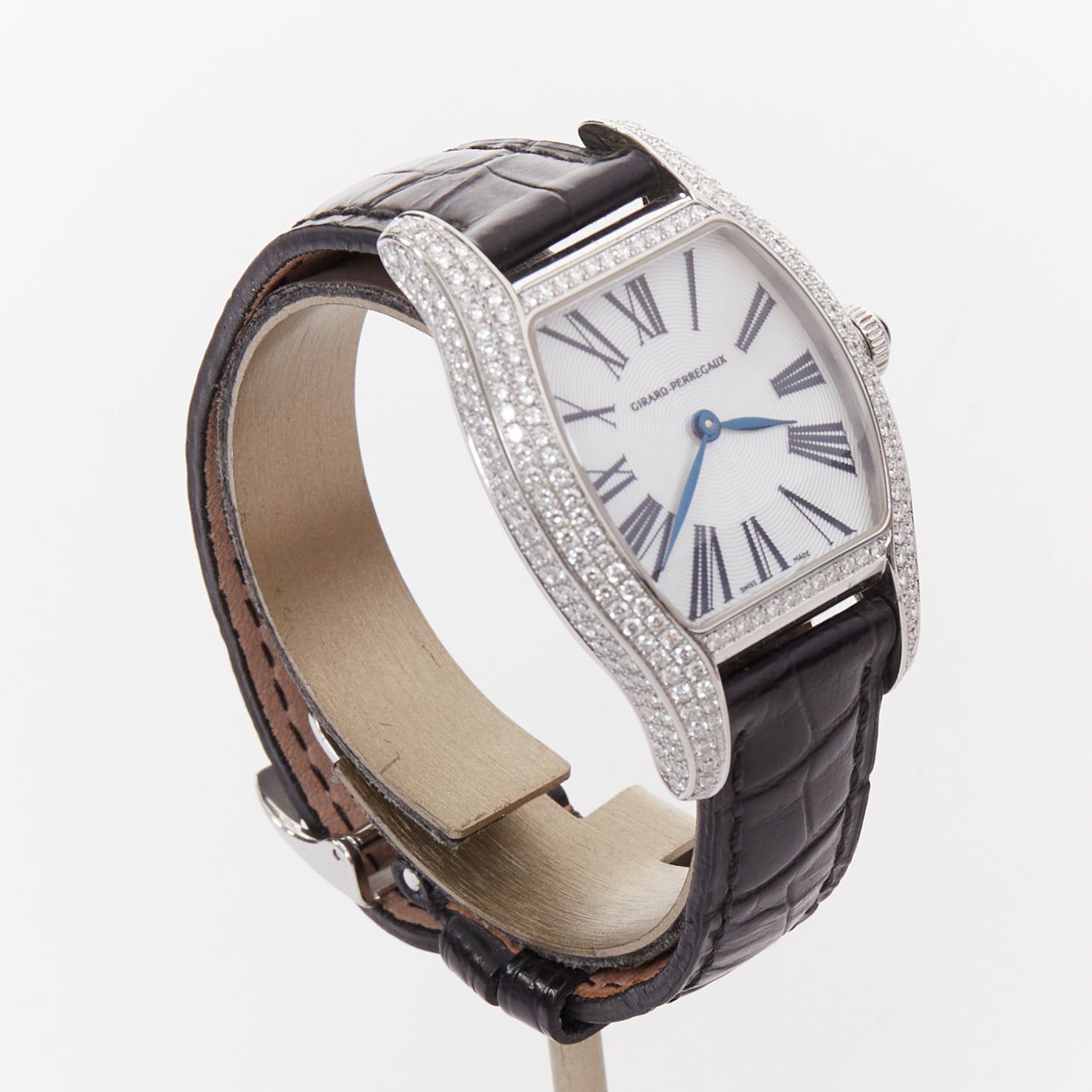 Other GIRARD PERREGAUX Richeville diamond bezel steel case tonneau quartz watch Size ONE SIZE - 2 Thumbnail