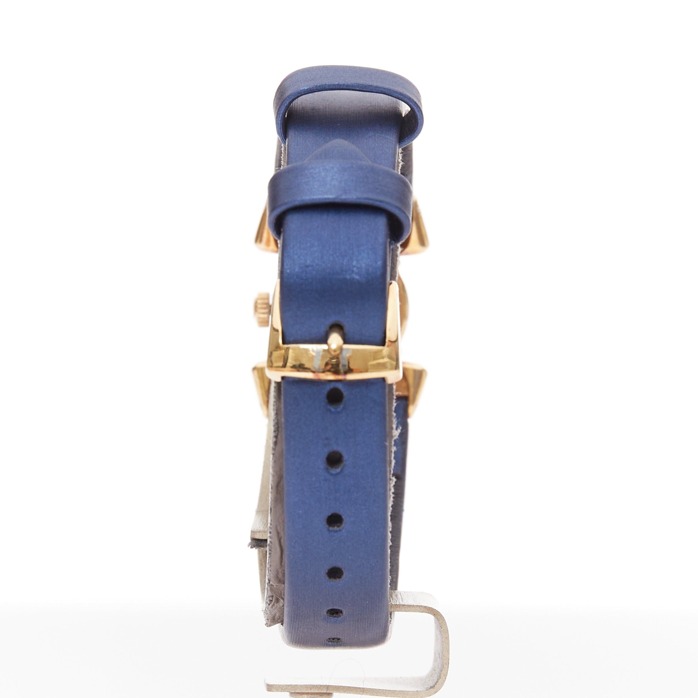 Omega OMEGA Vintage diamond ruby blue satin cocktail watch Size ONE SIZE - 4 Thumbnail