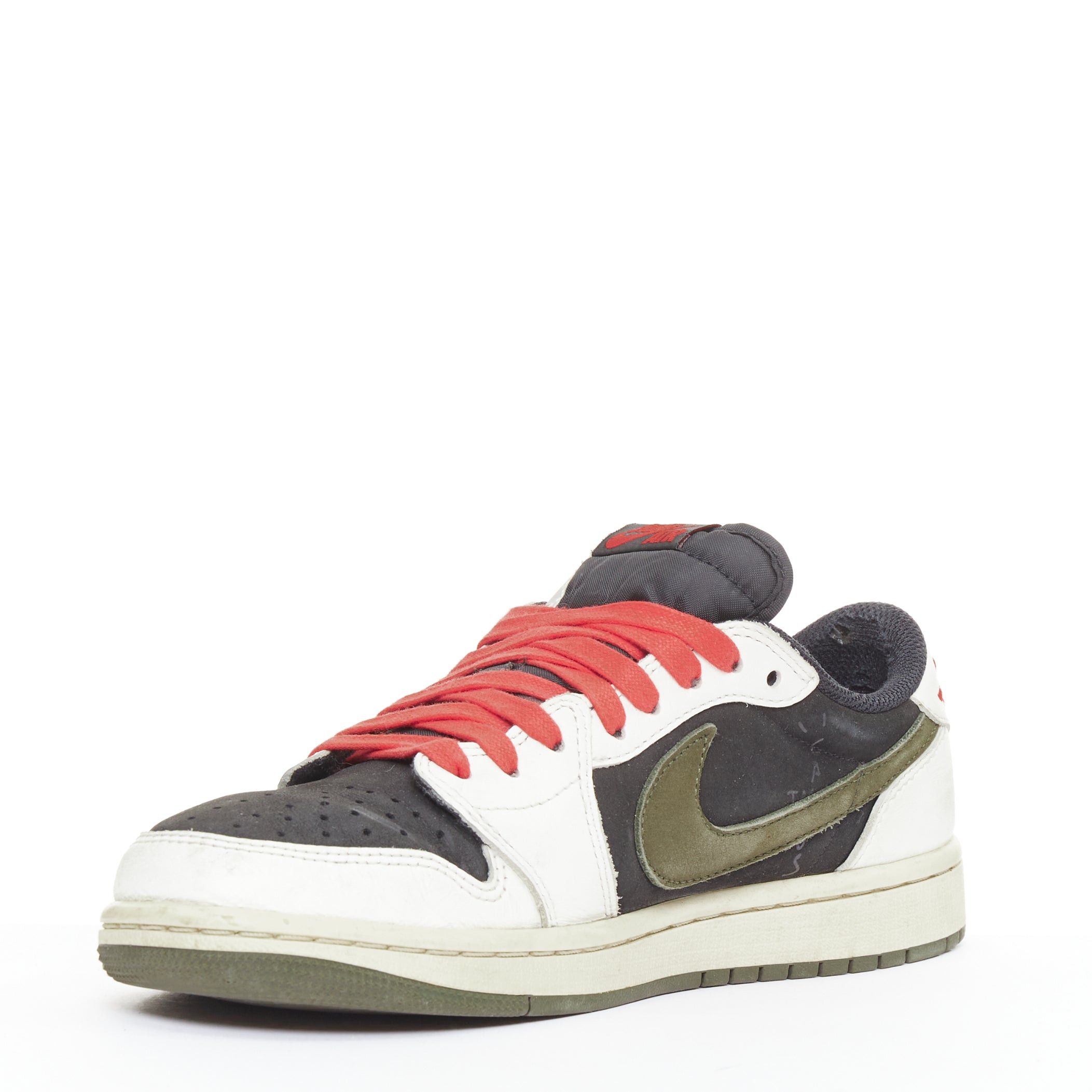 Nike Nike Travis Scott Air Jordan 1 Retro Low OG SP Medium Olive low top sneaker EU40 Size US 7 / EU 40 - 4 Thumbnail