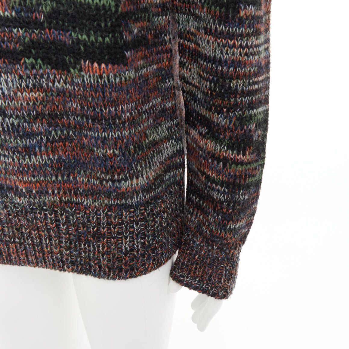 Bottega Veneta BOTTEGA VENETA speckle grunge beat 100% wool melange knit pullover sweater IT52 XL Size US XL / EU 56 / 4 - 7 Thumbnail