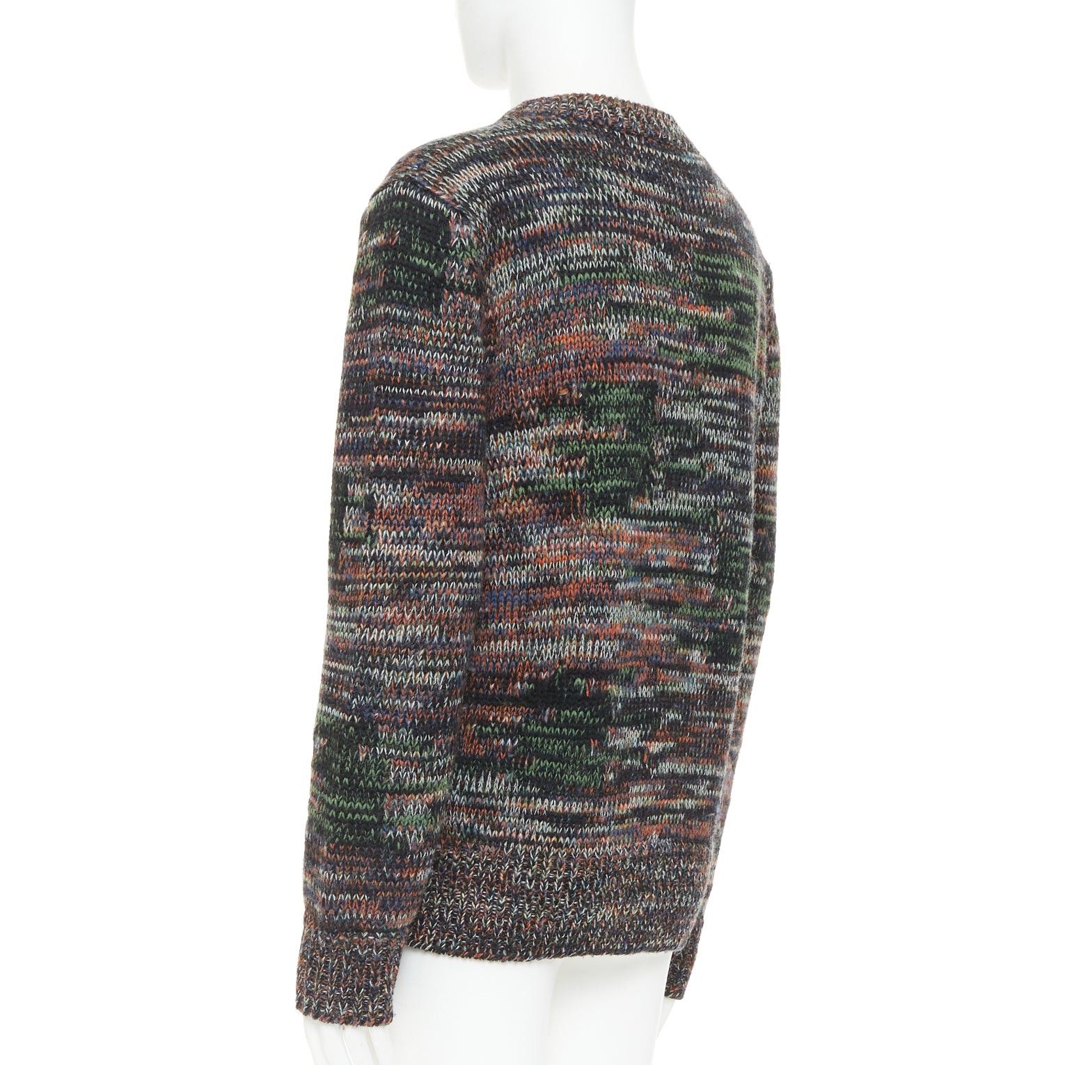 Bottega Veneta BOTTEGA VENETA speckle grunge beat 100% wool melange knit pullover sweater IT52 XL Size US XL / EU 56 / 4 - 6 Thumbnail