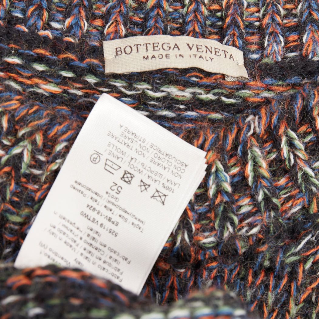 Bottega Veneta BOTTEGA VENETA speckle grunge beat 100% wool melange knit pullover sweater IT52 XL Size US XL / EU 56 / 4 - 8 Thumbnail