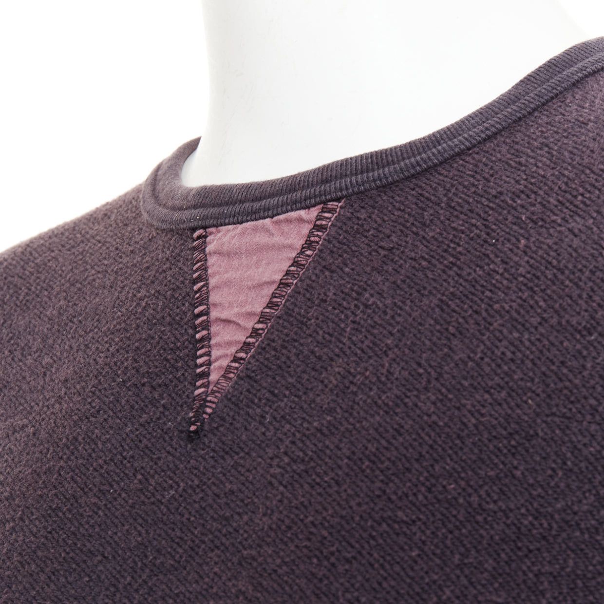 Other NVY Nick Wooster United Arrow Reversed purple textured inside out washed sweater S Size US S / EU 44-46 / 1 - 7 Thumbnail