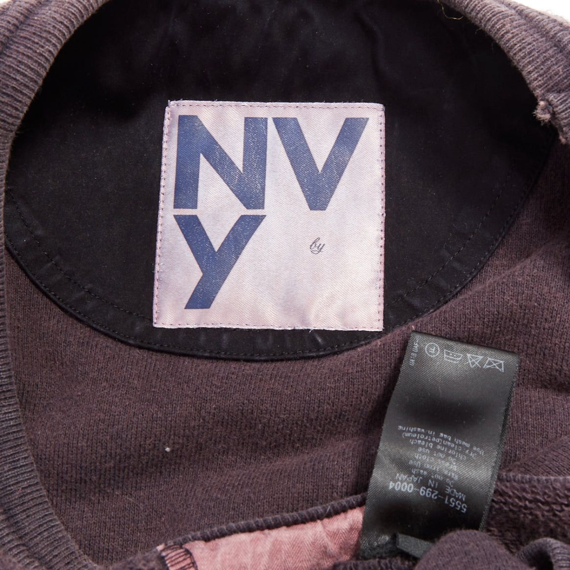 Other NVY Nick Wooster United Arrow Reversed purple textured inside out washed sweater S Size US S / EU 44-46 / 1 - 8 Thumbnail