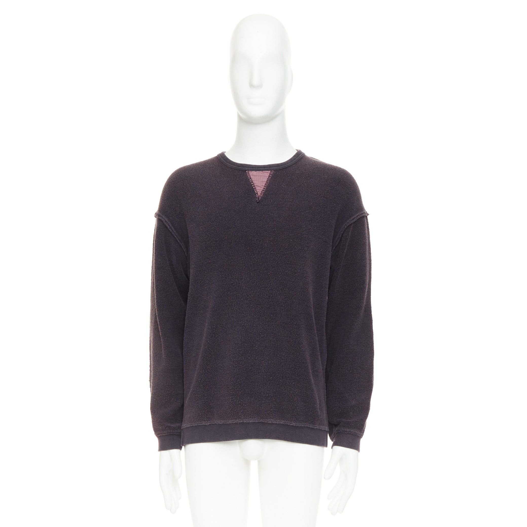 Other NVY Nick Wooster United Arrow Reversed purple textured inside out washed sweater S Size US S / EU 44-46 / 1 - 9 Thumbnail