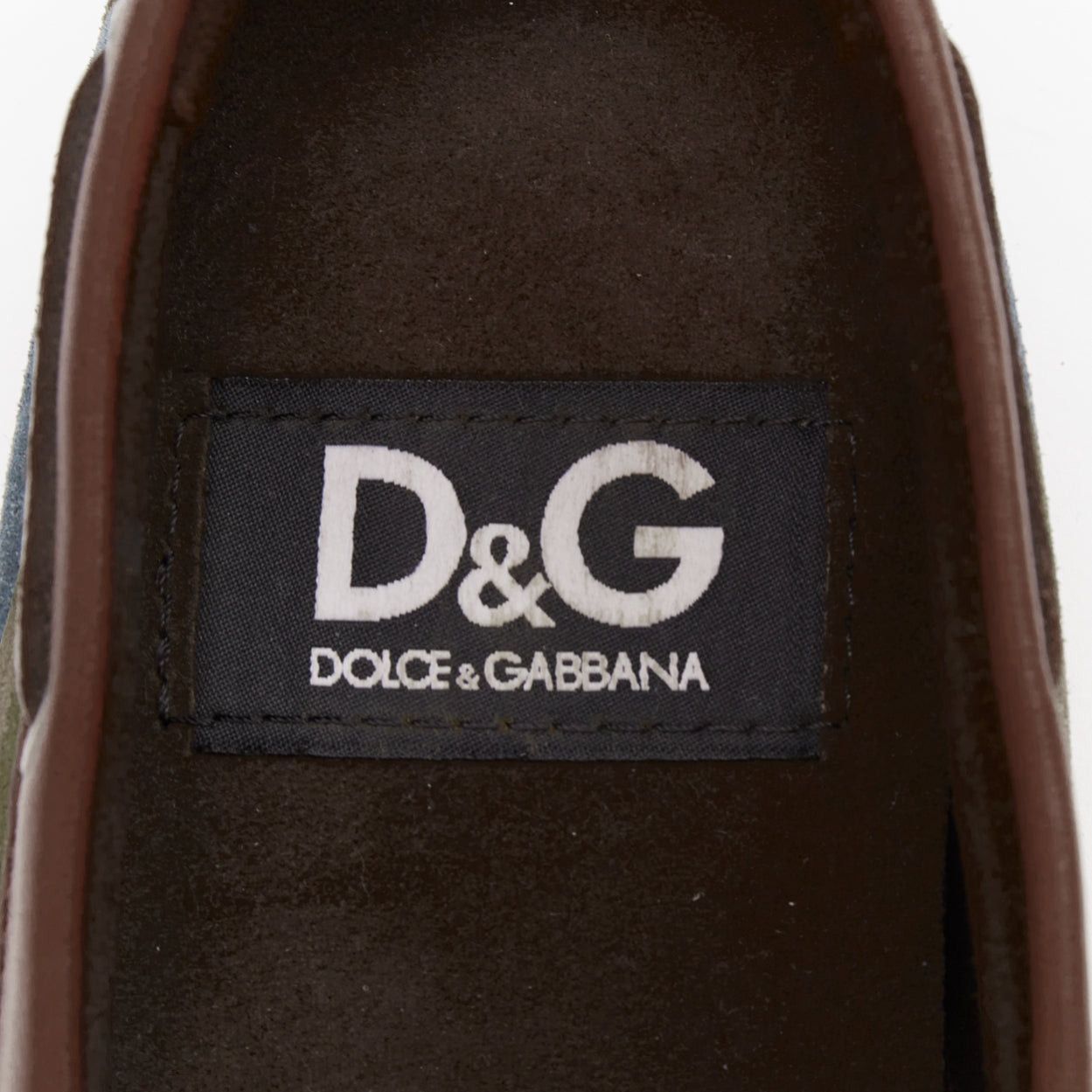 Dolce & Gabbana DOLCE GABBANA green brown camouflage suede driving loaers shoes EU39 Size US 6 / EU 39 - 9 Thumbnail