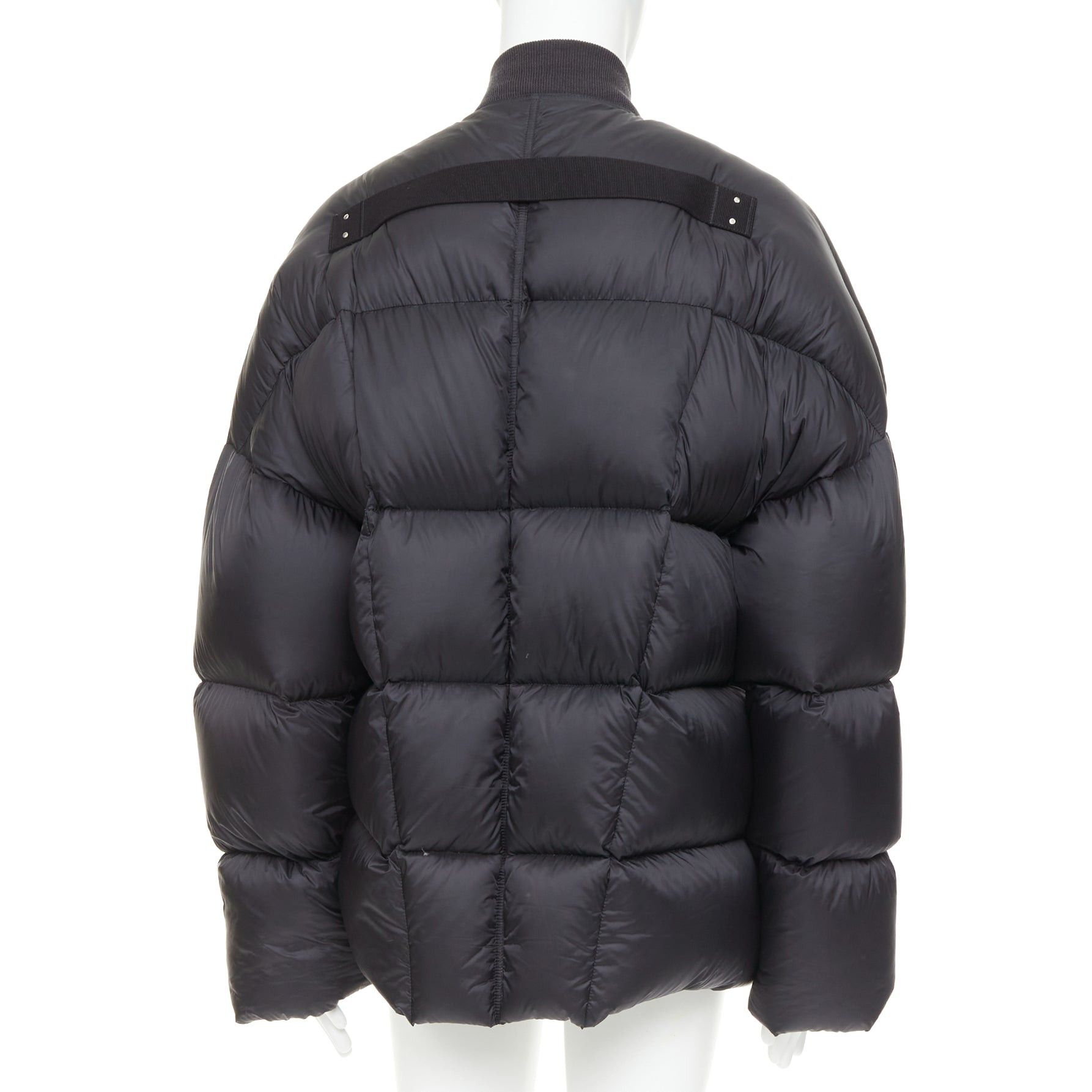 Rick Owens RICK OWENS 2022 Strobe black goose down oversized cocoon boxy puffer bomber IT48 M Size US M / EU 48-50 / 2 - 5 Thumbnail