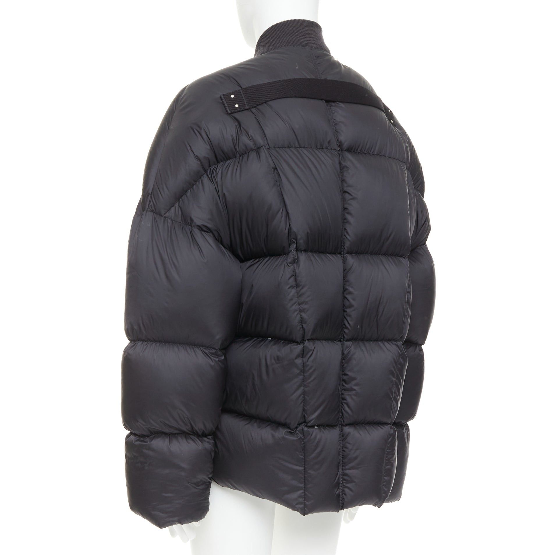 Rick Owens RICK OWENS 2022 Strobe black goose down oversized cocoon boxy puffer bomber IT48 M Size US M / EU 48-50 / 2 - 6 Thumbnail
