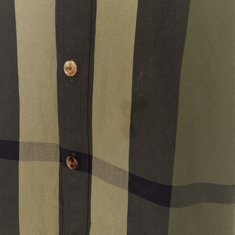 Burberry BURBERRY Travis military green black oversized vintage House Check boxy cotton shirt M Size US M / EU 48-50 / 2 - 7 Thumbnail