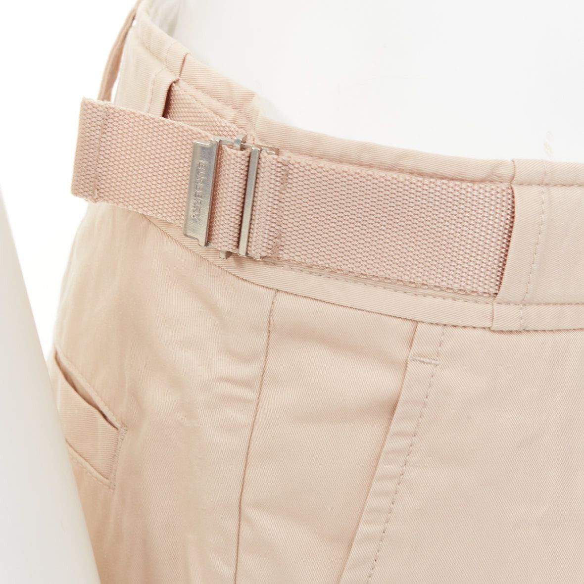 Burberry BURBERRY soft fawn beige technical cotton Billy multi pocket cargo shorts T44 XS Size US 26 / EU 42 - 7 Thumbnail