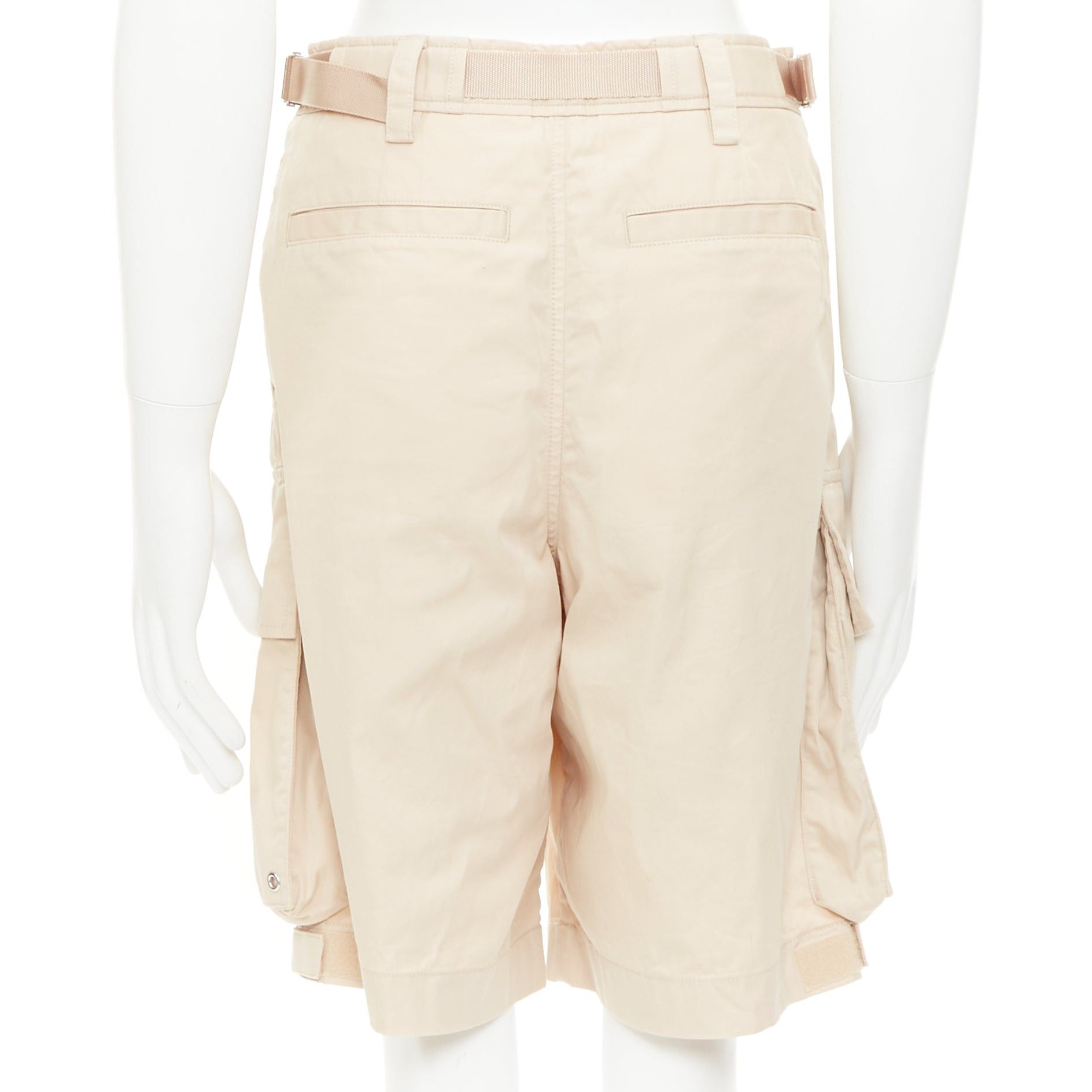 Burberry BURBERRY soft fawn beige technical cotton Billy multi pocket cargo shorts T44 XS Size US 26 / EU 42 - 5 Thumbnail