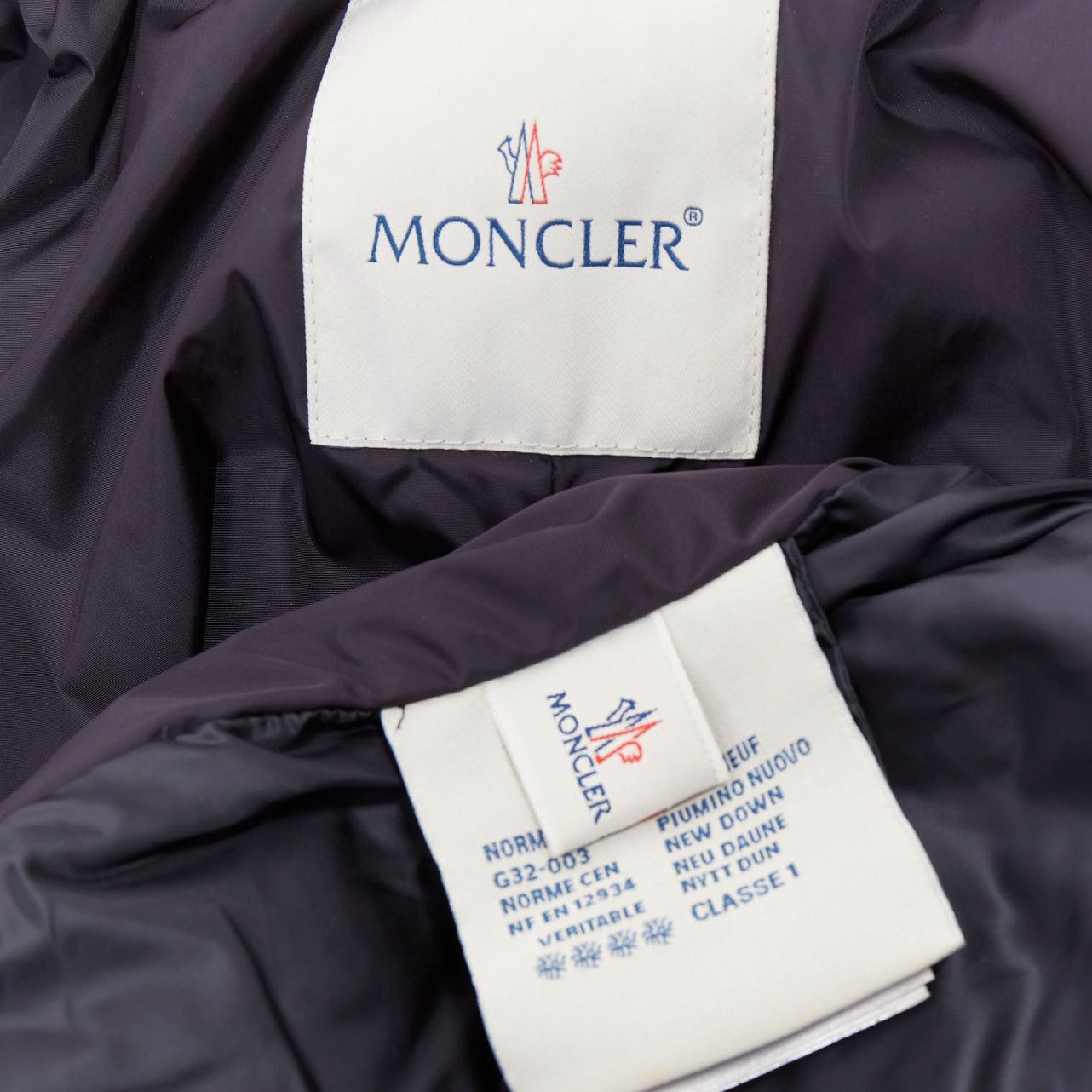 Moncler MONCLER Dorothee Guibbotto navy nylon ruffle trim hooded jacket Sz2 M Size M / US 6-8 / IT 42-44 - 9 Thumbnail