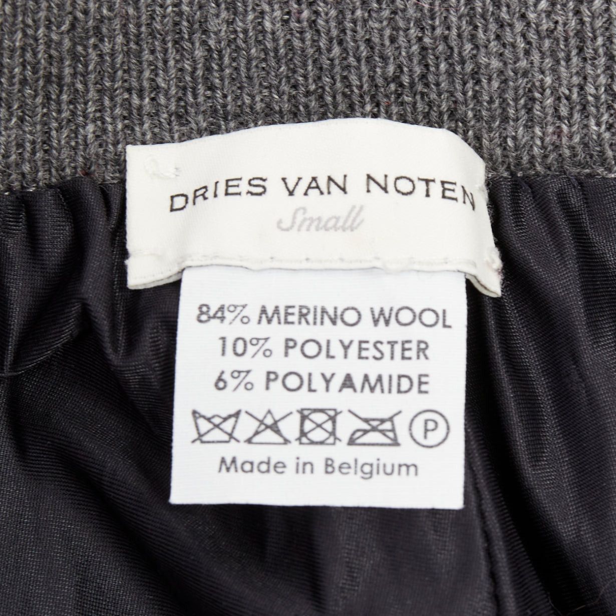 Dries Van Noten DRIES VAN NOTEN 2017 grey merino wool gold metallic floral intarsia wide leg pants S Size 27" / US 4 / IT 40 - 8 Thumbnail