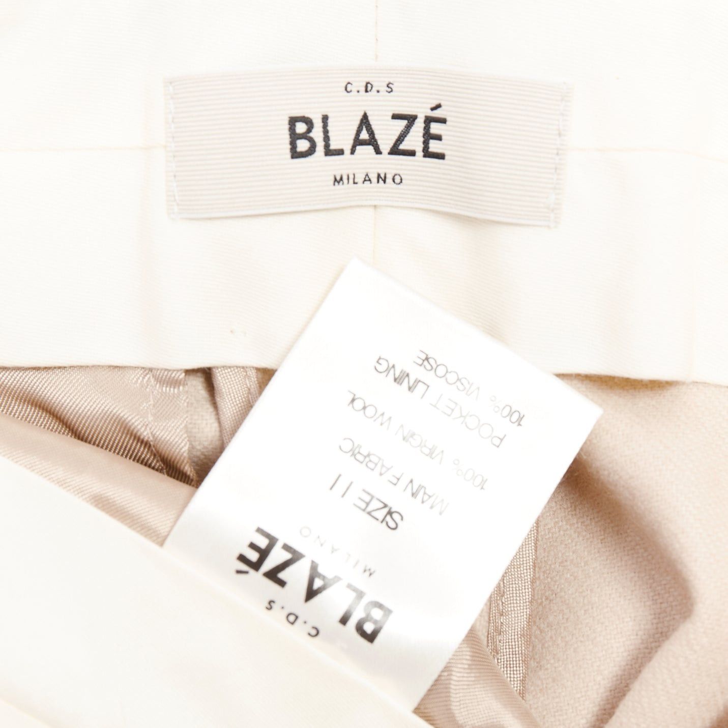 Other BLAZE MILANO camel virgin wool Signature curved pocket pleat front pants US2 S Size 27" / US 4 / IT 40 - 8 Thumbnail