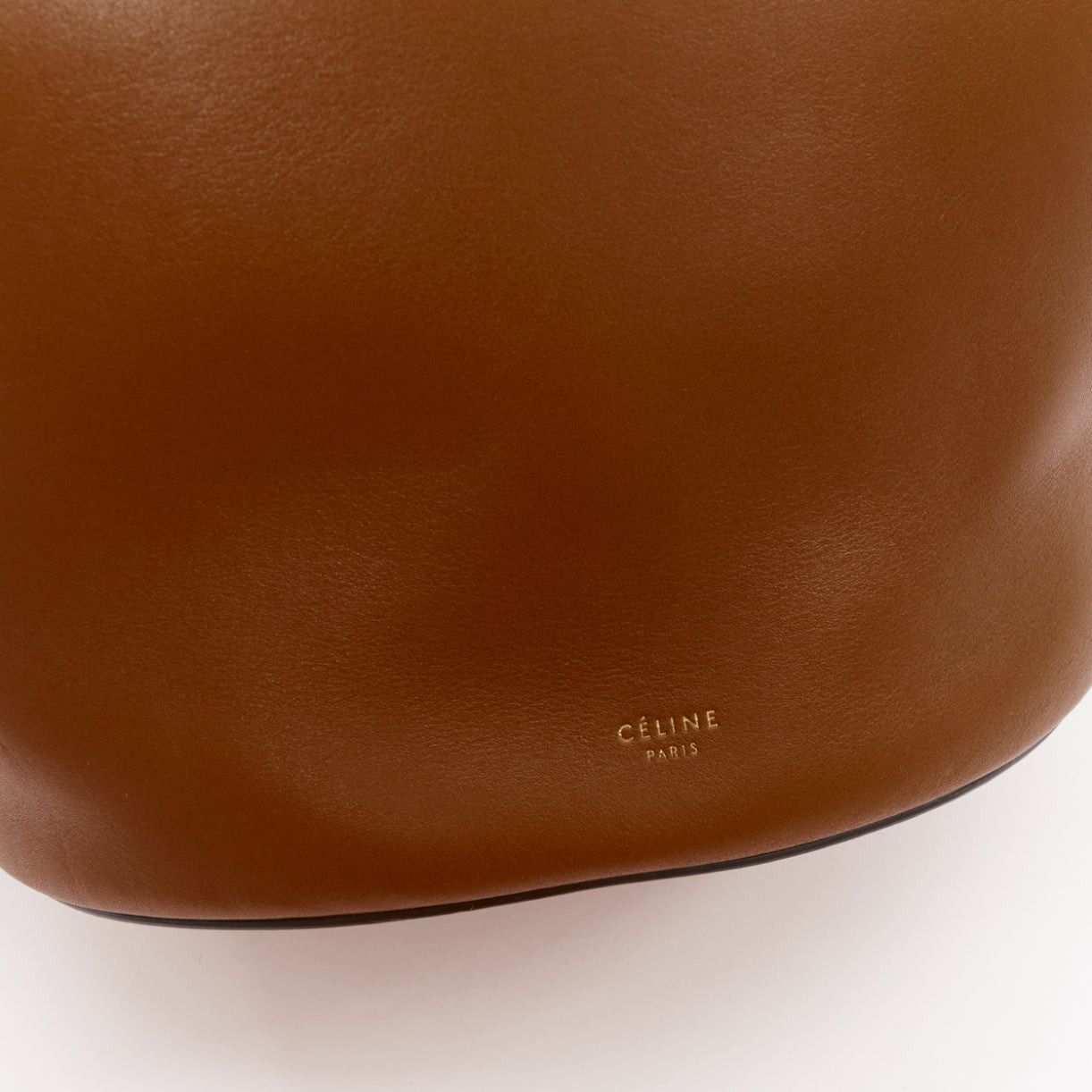 Celine CELINE 2018 Phoebe Philo Clasp Bucket tan brown smooth calf leather metal clasp shoulder bag Size ONE SIZE - 7 Thumbnail