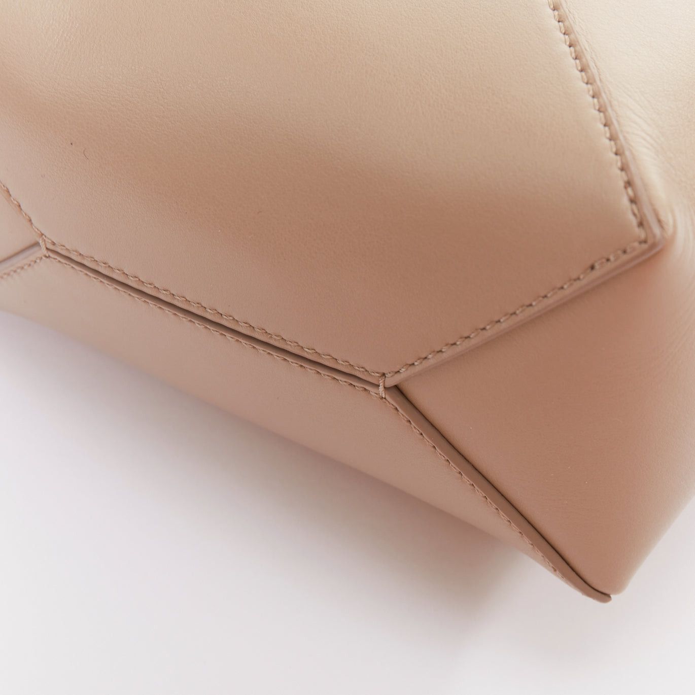 Loewe LOEWE 2023 Mini Puzzle Fold Tote sand grey leather gold logo top handle bag Size ONE SIZE - 7 Thumbnail