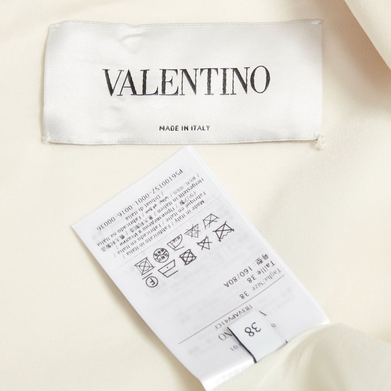 Valentino VALENTINO Crepe Couture ivory wool silk floral embroidered A-line dress IT38 XS Size XS / US 0-2 / IT 36-38 - 8 Thumbnail