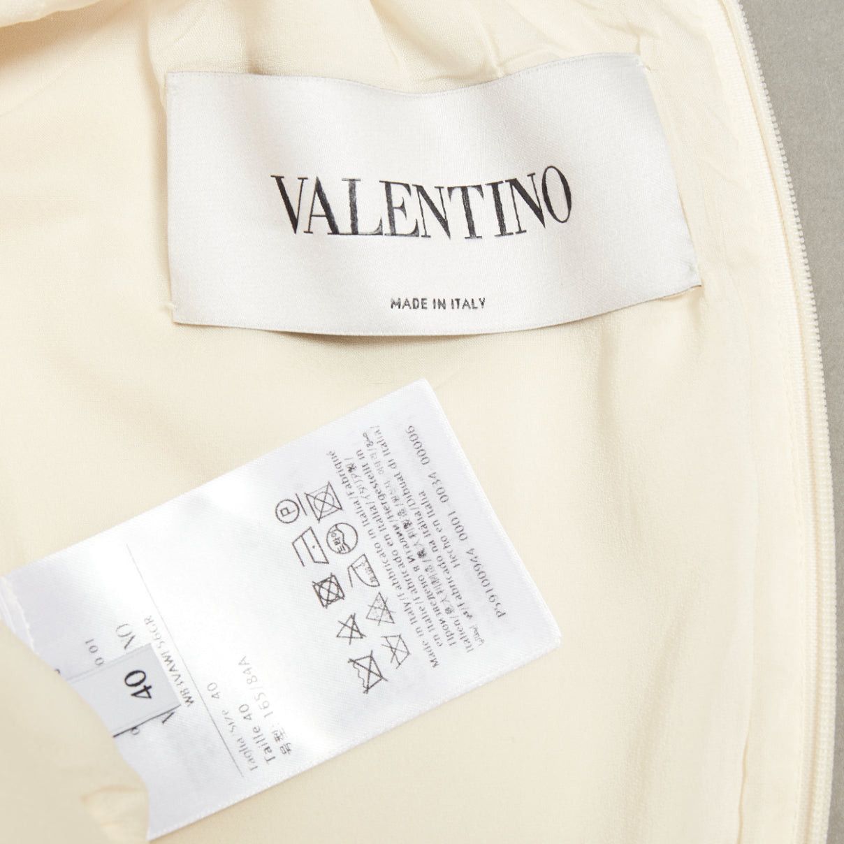 Valentino VALENTINO ivory wool silk crepe embroidered anglais shift dress IT40 S Size S / US 4 / IT 40 - 8 Thumbnail