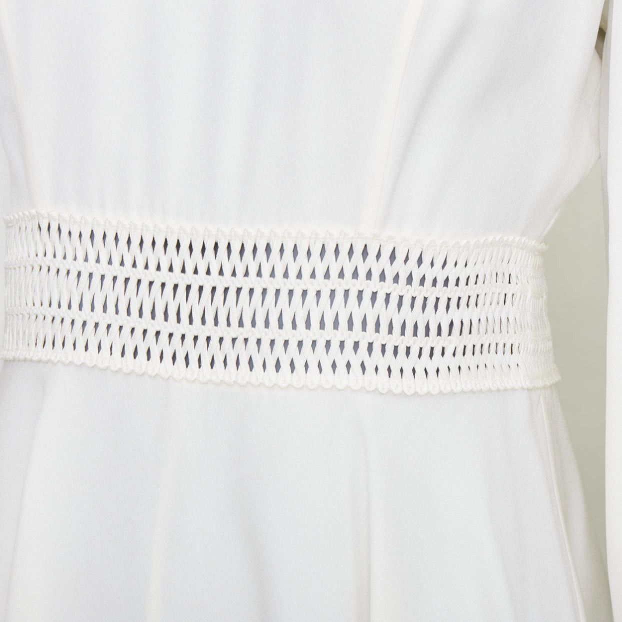 Zimmermann ZIMMERMANN off white viscose lattice waistband puff sleeve peasant dress Sz.1 S Size S / US 4 / IT 40 - 2 Thumbnail