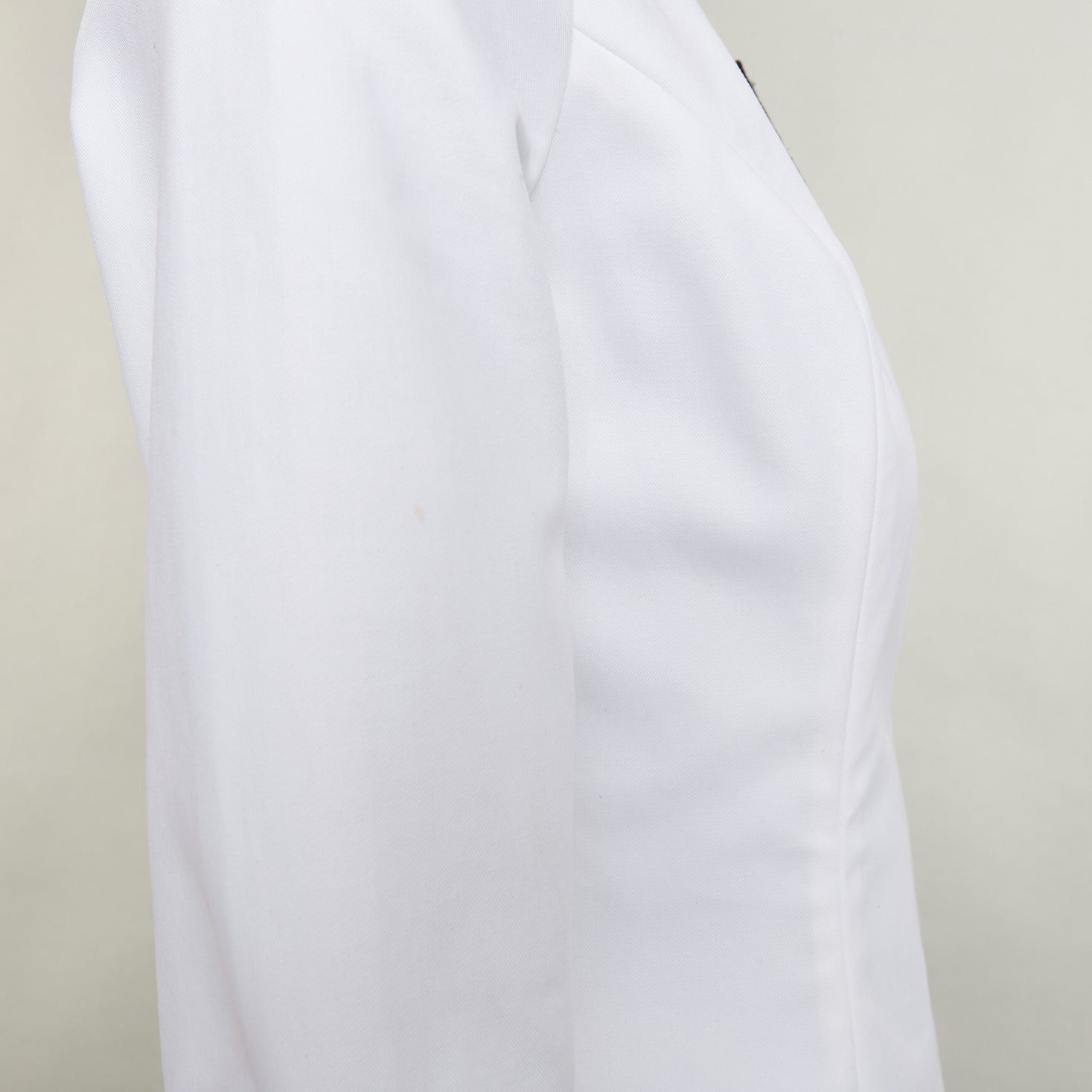 Dior DIOR 2014 off-white navy sequin badge cotton peplum top FR36 S Size S / US 4 / IT 40 - 7 Thumbnail