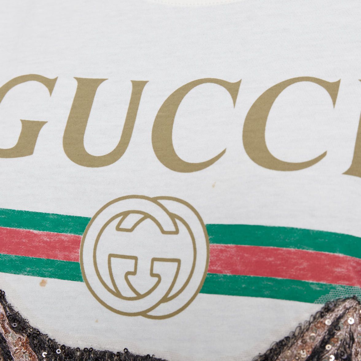 Gucci GUCCI Mystic Cat Sequin embroidered GG logo oversized tshirt XS Size XS / US 0-2 / IT 36-38 - 7 Thumbnail