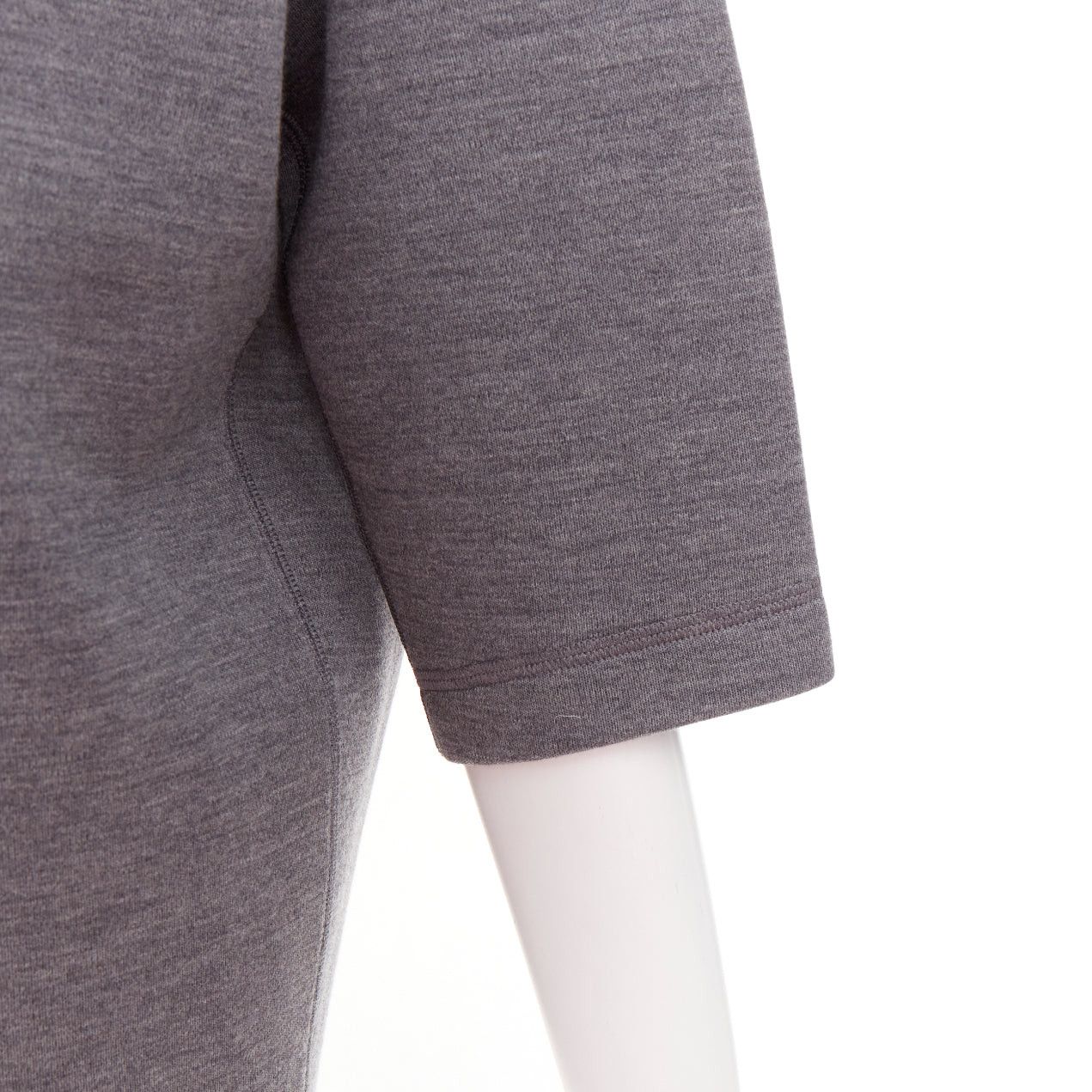 Dior DIOR 2017 grey wool blend black crystal embellished crest sweatshirt FR34 XS Size XS / US 0-2 / IT 36-38 - 7 Thumbnail