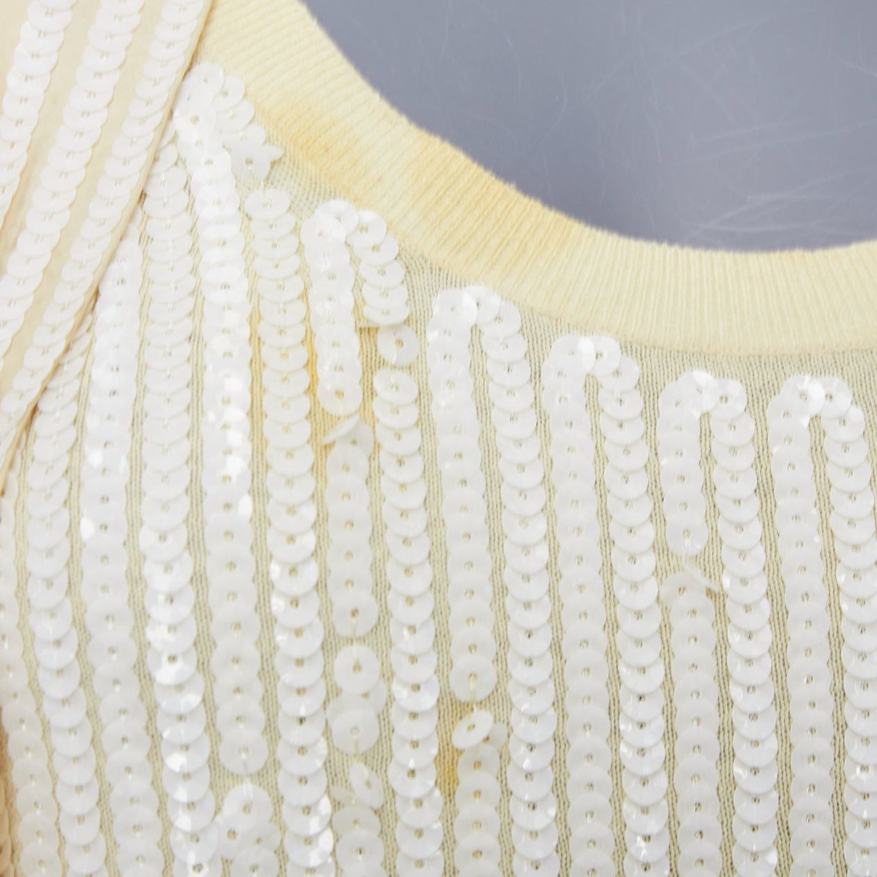 Sacai SACAI 2007 yellow cotton white sequin trim cardigan sweater vest twin set JP2 M Size M / US 6-8 / IT 42-44 - 10 Thumbnail
