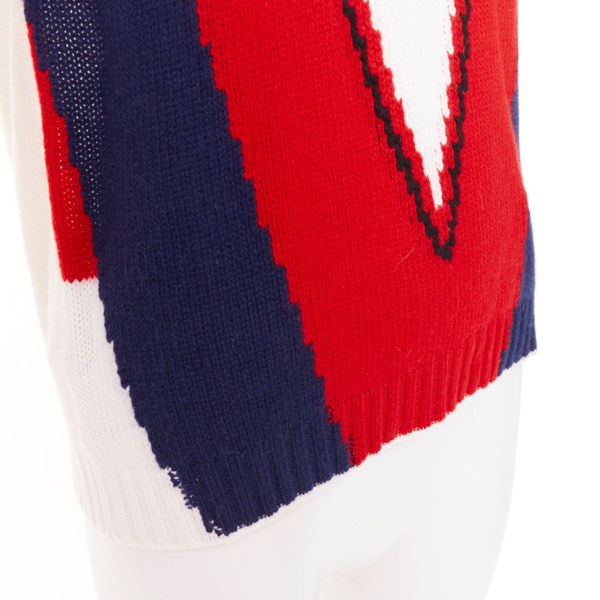 Prada PRADA 2016 Runway 100% cashmere geometric colorblocked intarsia sweater vest IT38 XS Size XS / US 0-2 / IT 36-38 - 7 Thumbnail